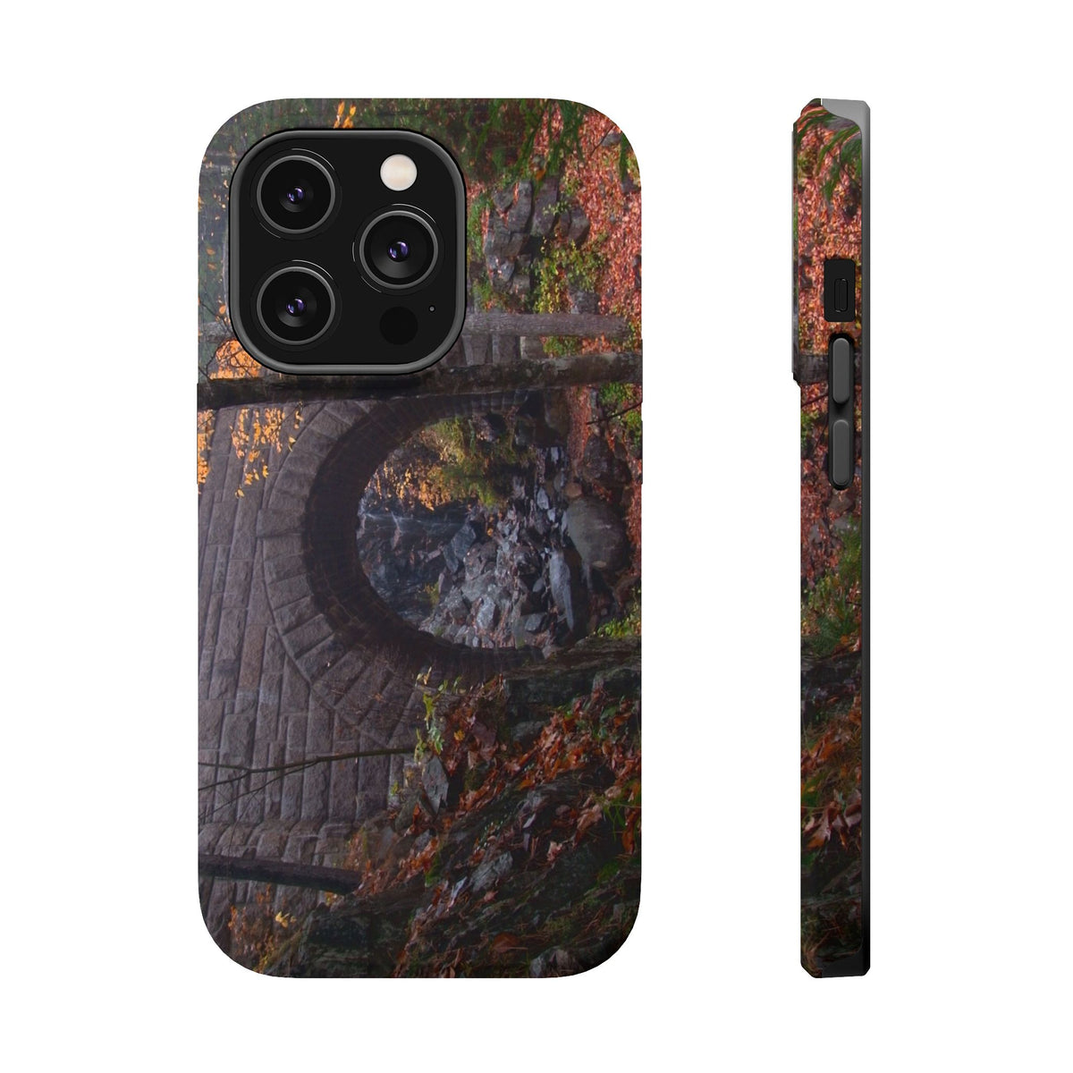 iPhone MagSafe Case | Waterfall Bridge Fall | Acadia National Park | My Blu Horizon
