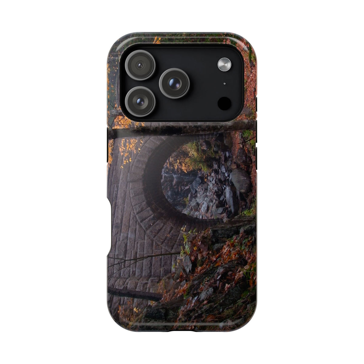 iPhone MagSafe Case | Waterfall Bridge Fall | Acadia National Park | My Blu Horizon