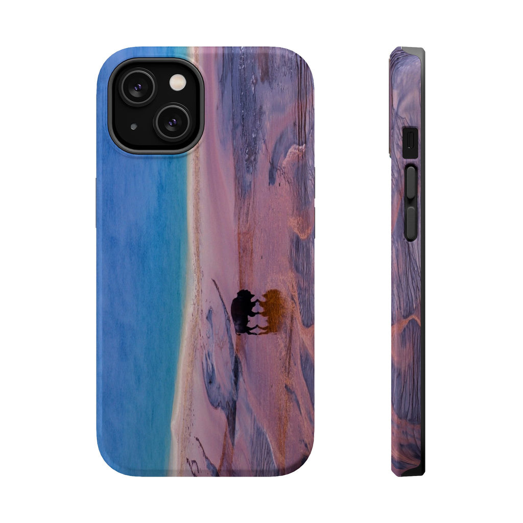 Iphone MagSafe Case - Bison and Grand Prismatic, Yellowstone - My Blu Horizon