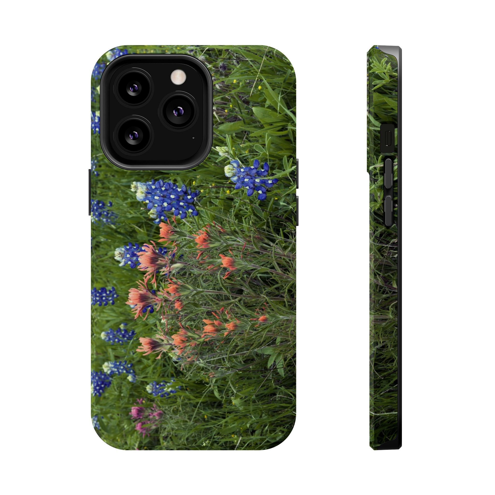 Iphone MagSafe Case - Bluebonnets and Indian Paintbrushes - My Blu Horizon