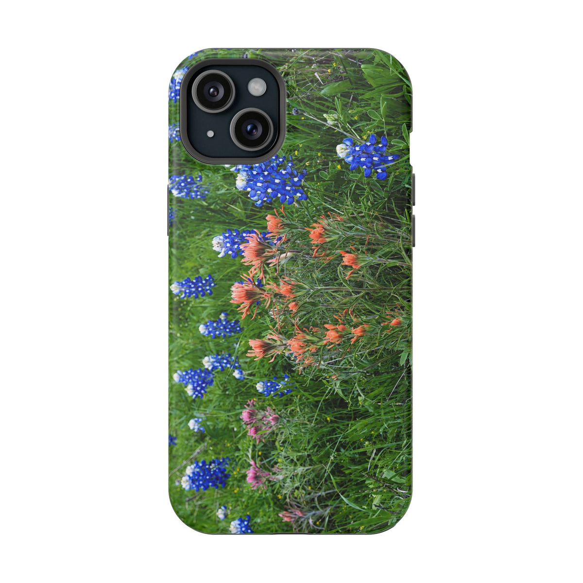 iPhone MagSafe Case | Texas Bluebonnets and Peach Indian Paintbrushes | My Blu Horizon