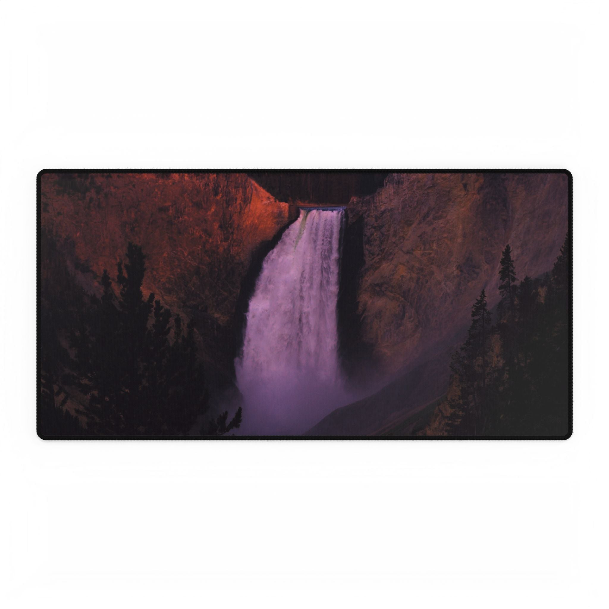 Premium Mouse Pad or  Desk Mat | Lower Falls Sunrise | Yellowstone National Park | My Blu Horizon