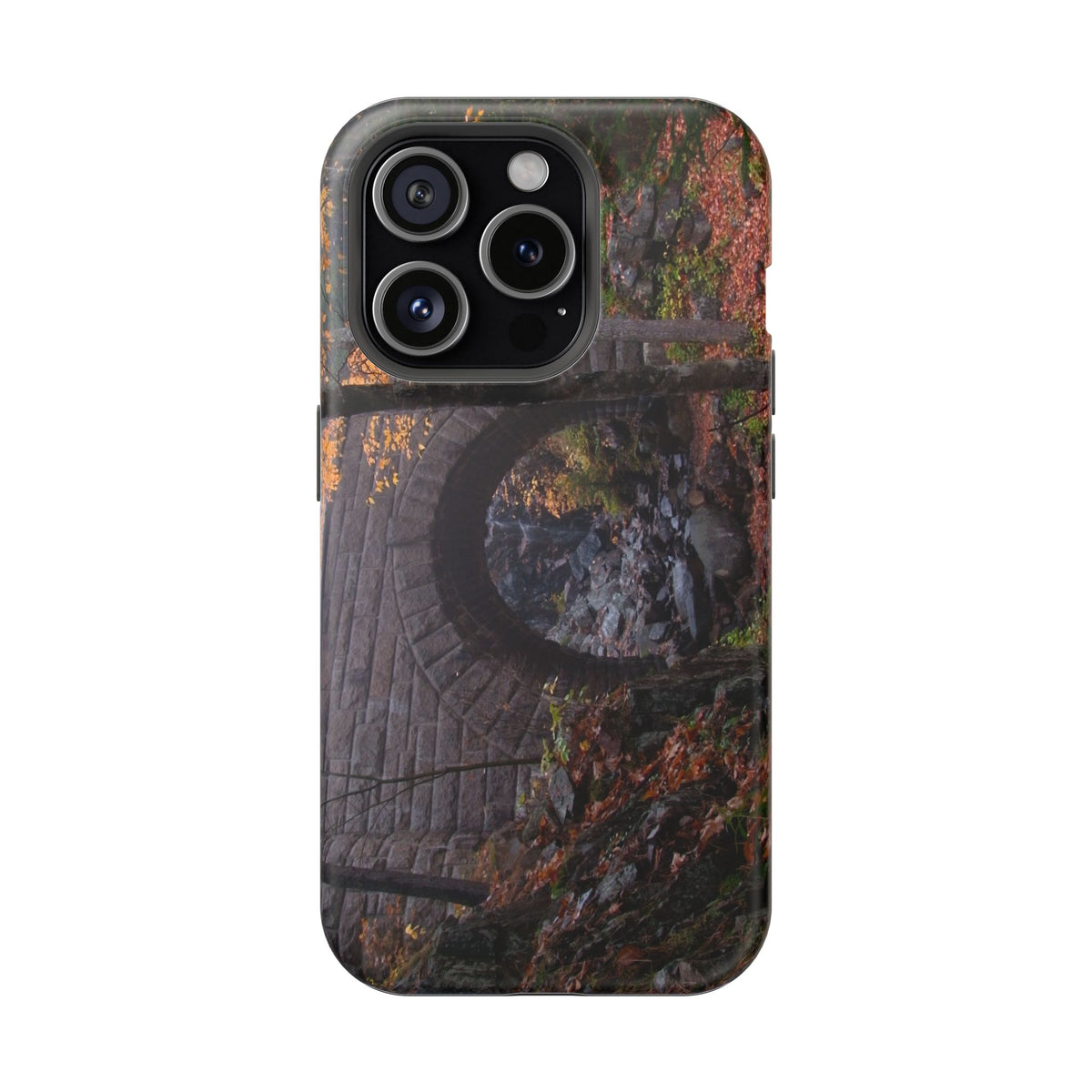 iPhone MagSafe Case | Waterfall Bridge Fall | Acadia National Park | My Blu Horizon