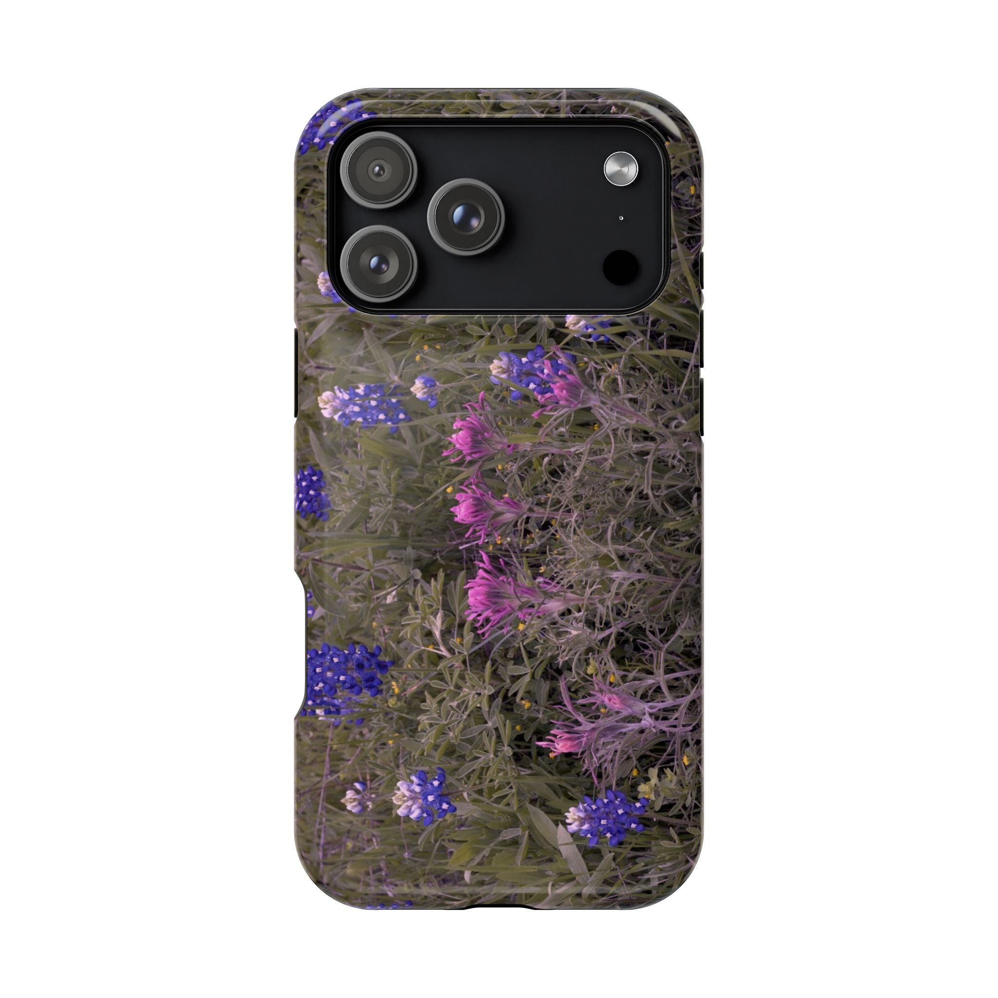 Phone Case - Texas Icons, Bluebonnets and Paintbrushes - My Blu Horizon