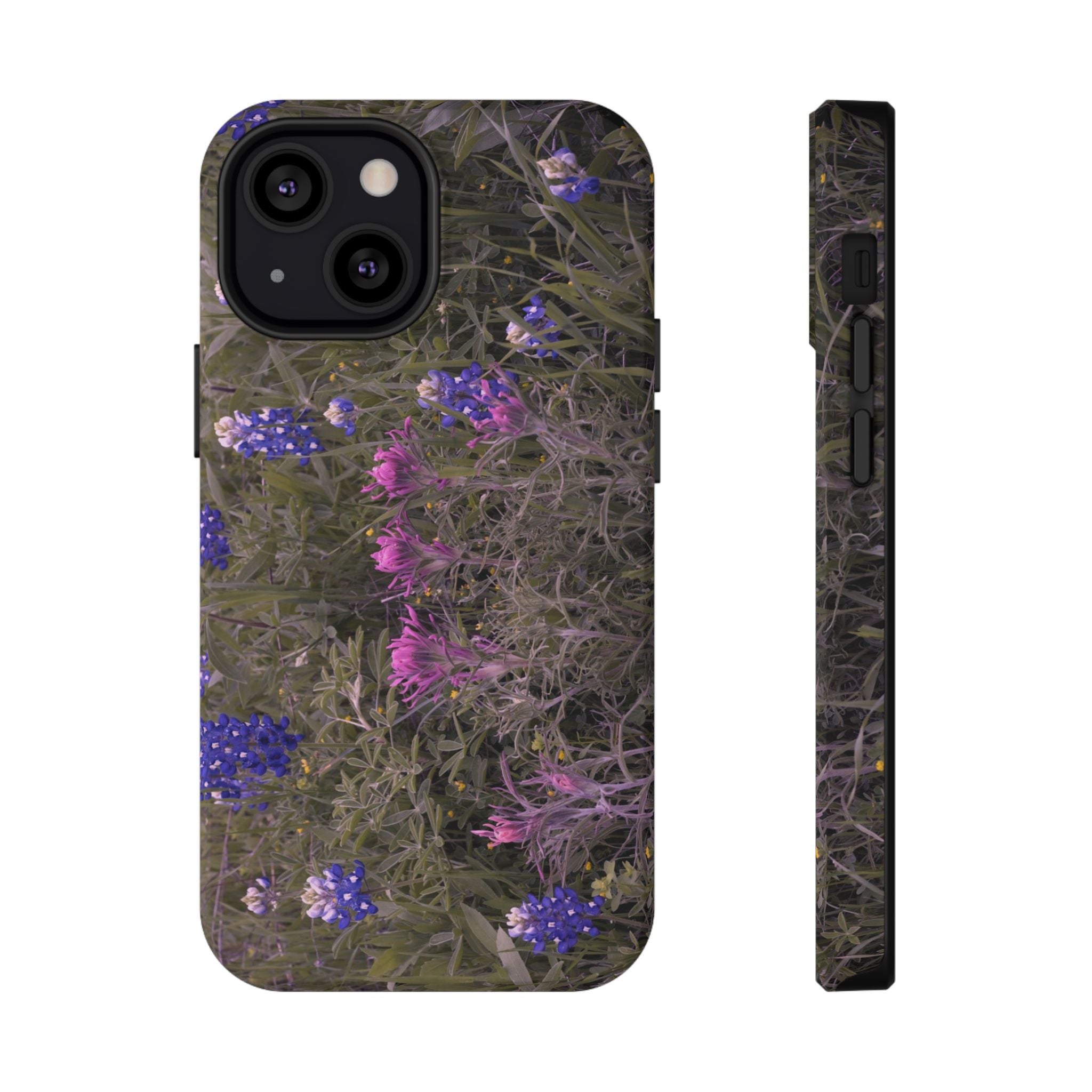Phone Case - Texas Icons, Bluebonnets and Paintbrushes - My Blu Horizon
