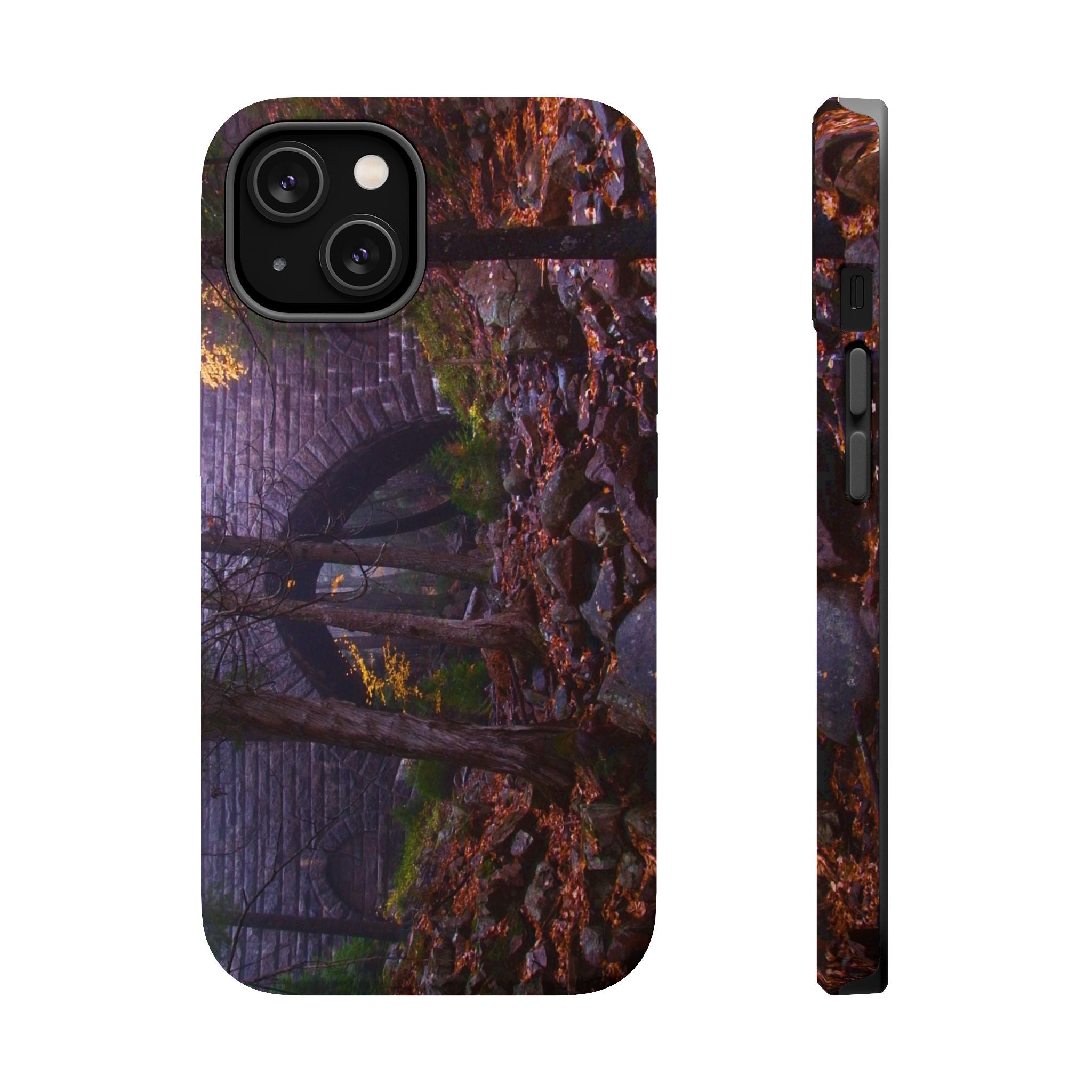 Iphone MagSafe Case - Hemlock Bridge Leaf Peeping, Acadia  - My Blu Horizon