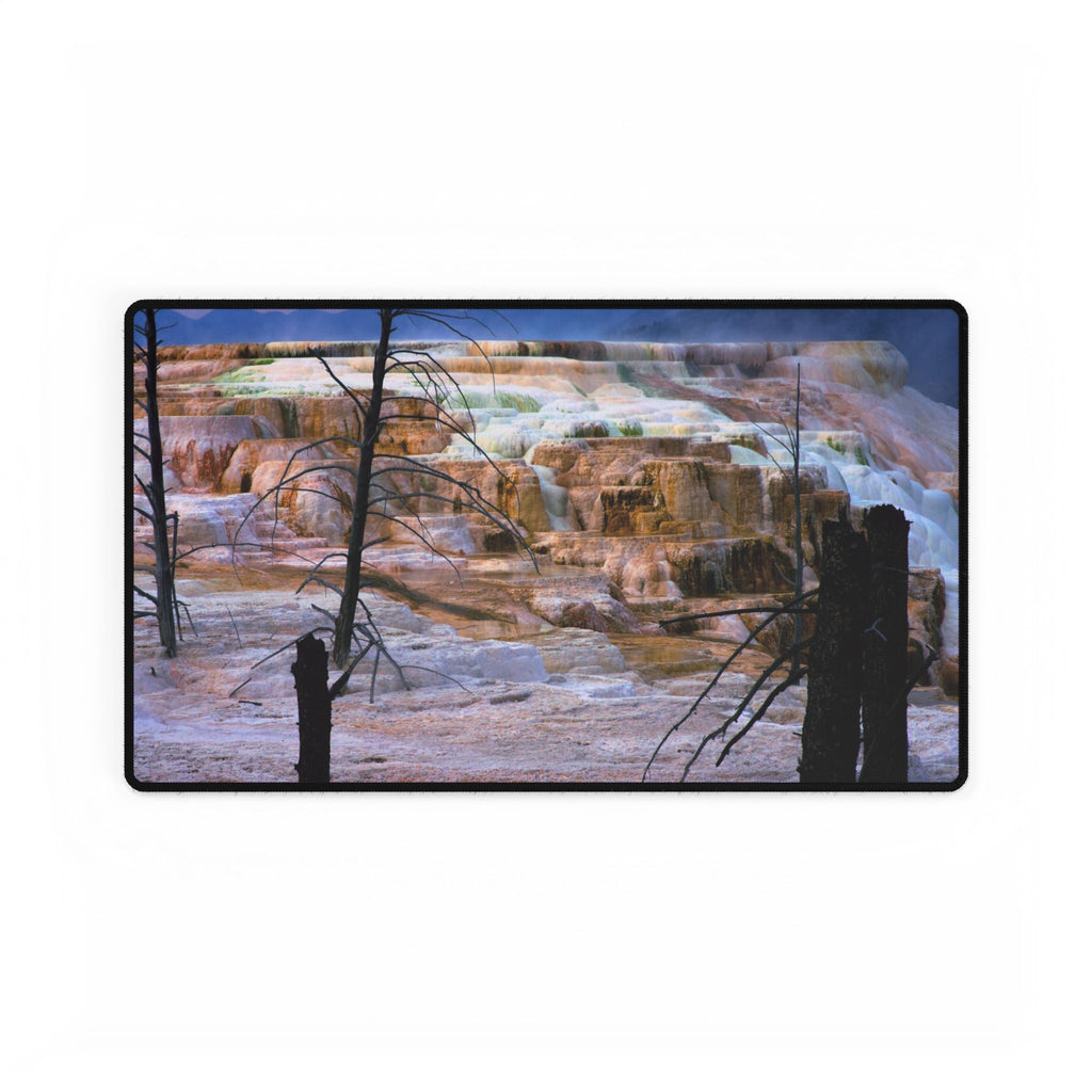 Premium Mouse Pads and Desk Mats | Canary Springs, Mammoth Hotsprings Yellowstone