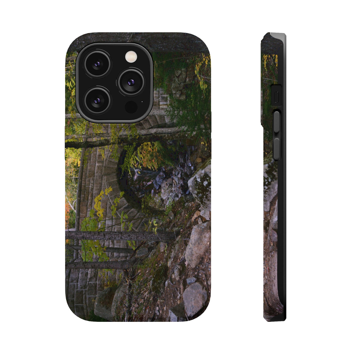iPhone MagSafe Case | Waterfall Bridge Summer | Acadia National Park | My Blu Horizon