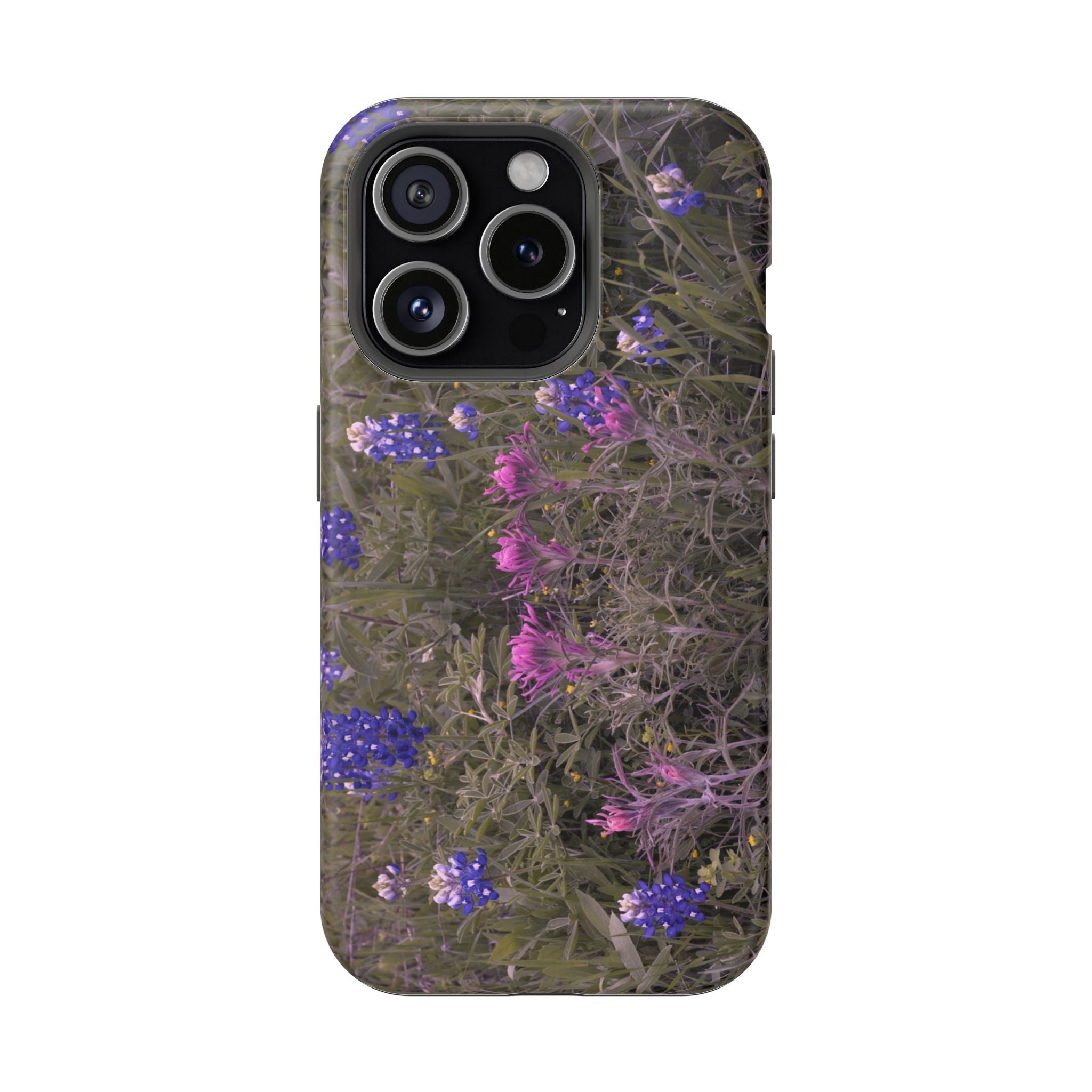 Phone Case - Texas Icons, Bluebonnets and Paintbrushes - My Blu Horizon