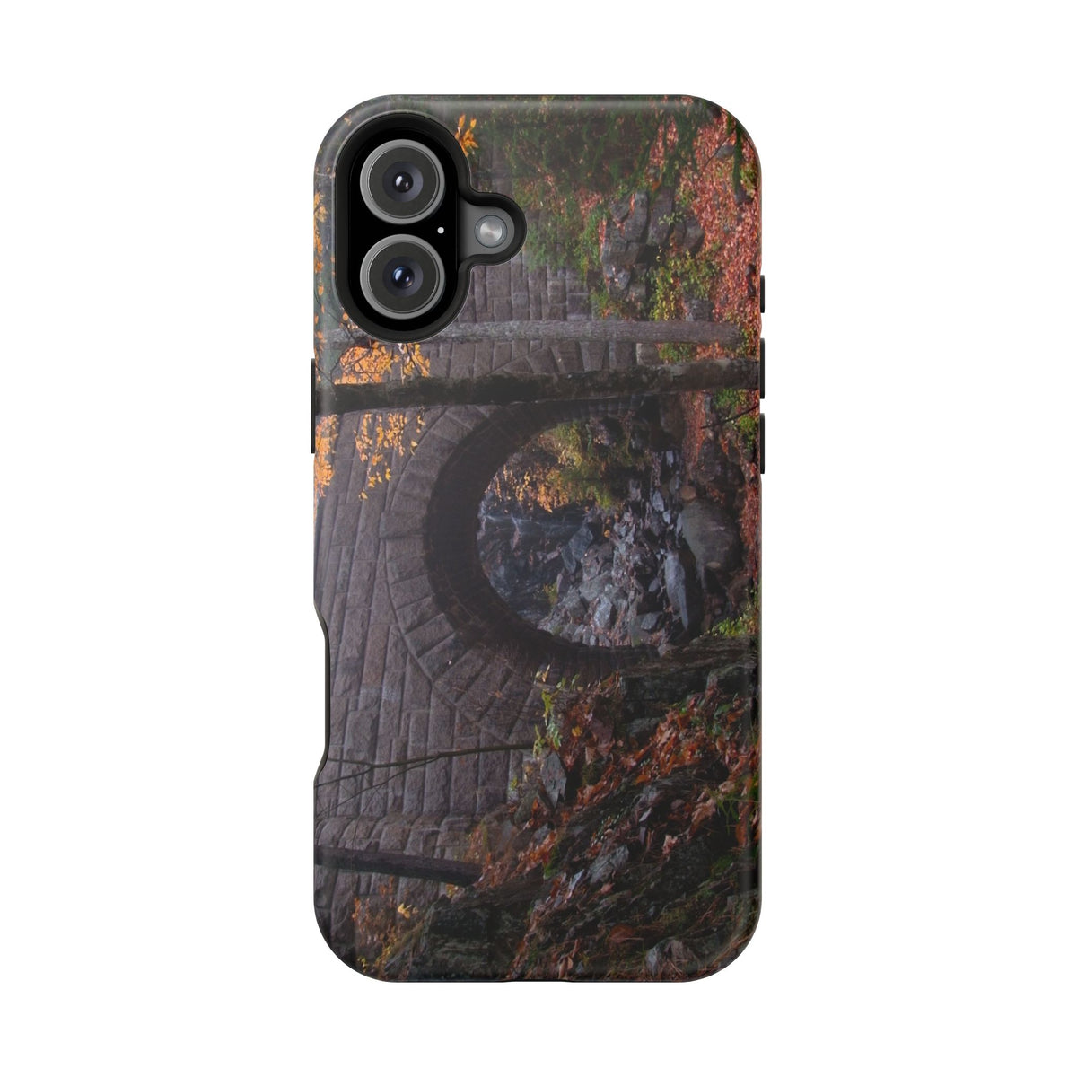 iPhone MagSafe Case | Waterfall Bridge Fall | Acadia National Park | My Blu Horizon