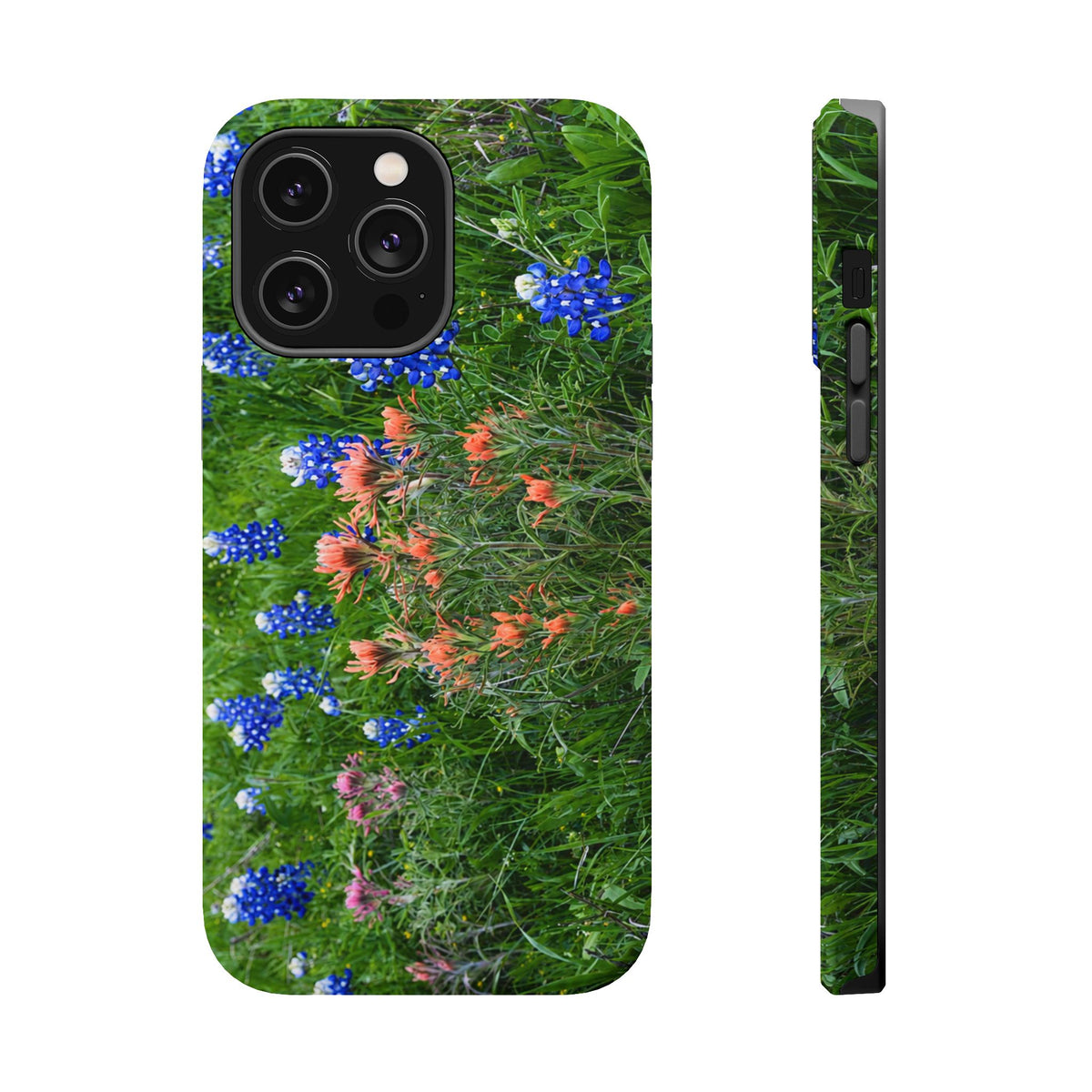iPhone MagSafe Case | Texas Bluebonnets and Peach Indian Paintbrushes | My Blu Horizon