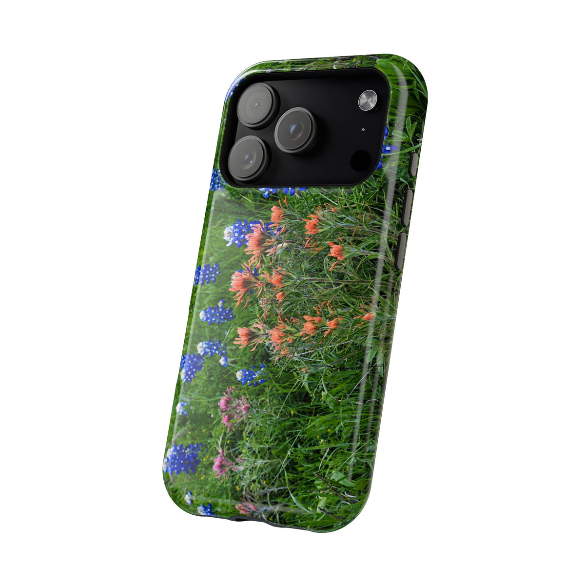 iPhone MagSafe Case | Texas Bluebonnets and Peach Indian Paintbrushes | My Blu Horizon