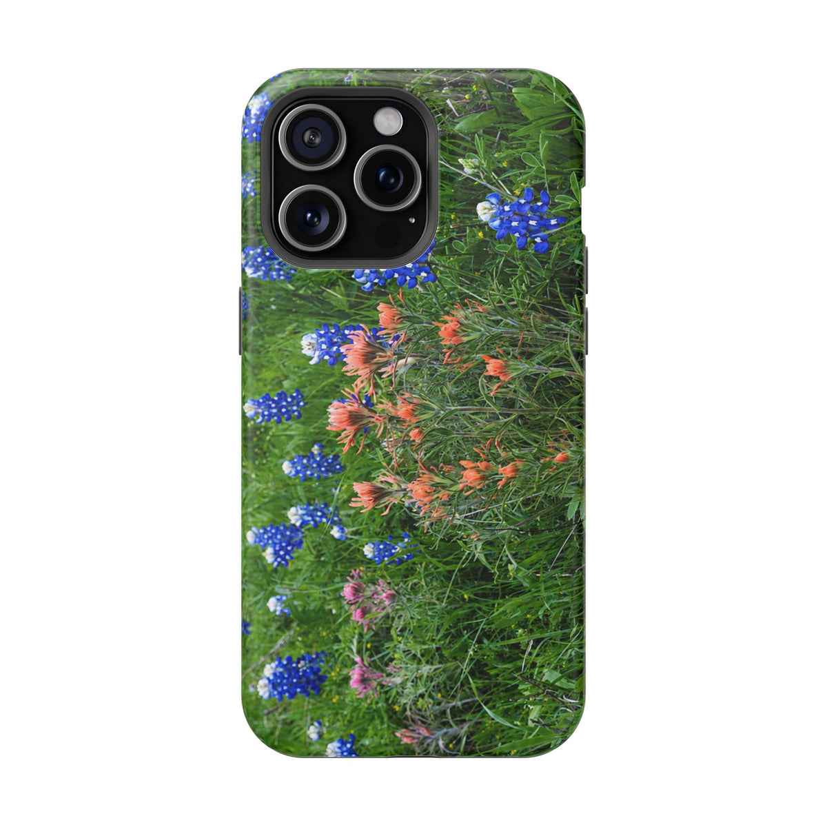 iPhone MagSafe Case | Texas Bluebonnets and Peach Indian Paintbrushes | My Blu Horizon