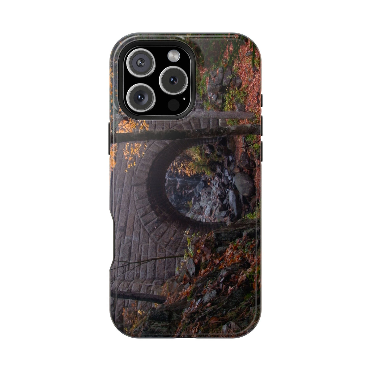 iPhone MagSafe Case | Waterfall Bridge Fall | Acadia National Park | My Blu Horizon