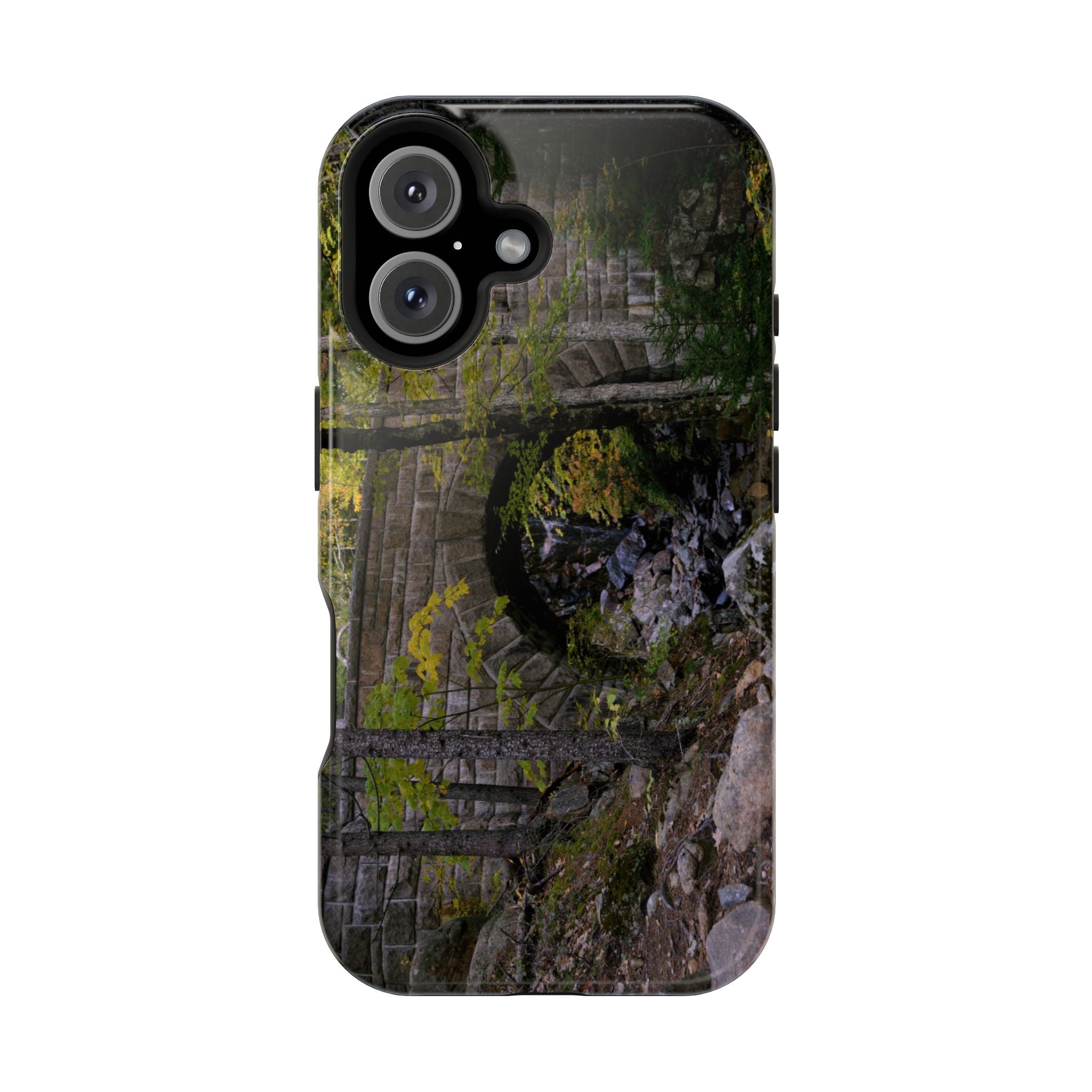 Phone Case | Waterfall Bridge Summer | Acadia National Park | My Blu Horizon