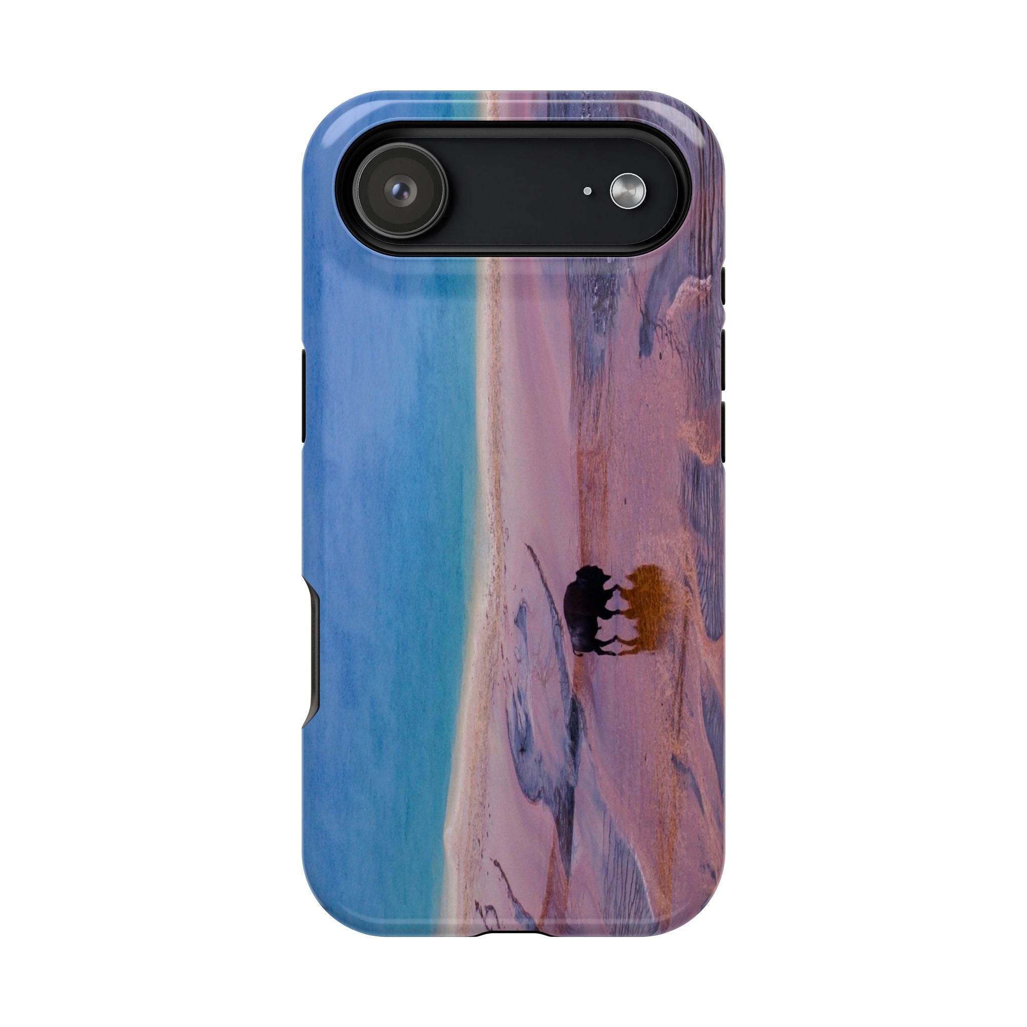 Phone Case - Bison and Grand Prismatic Spring, Yellowstone - My Blu Horizon