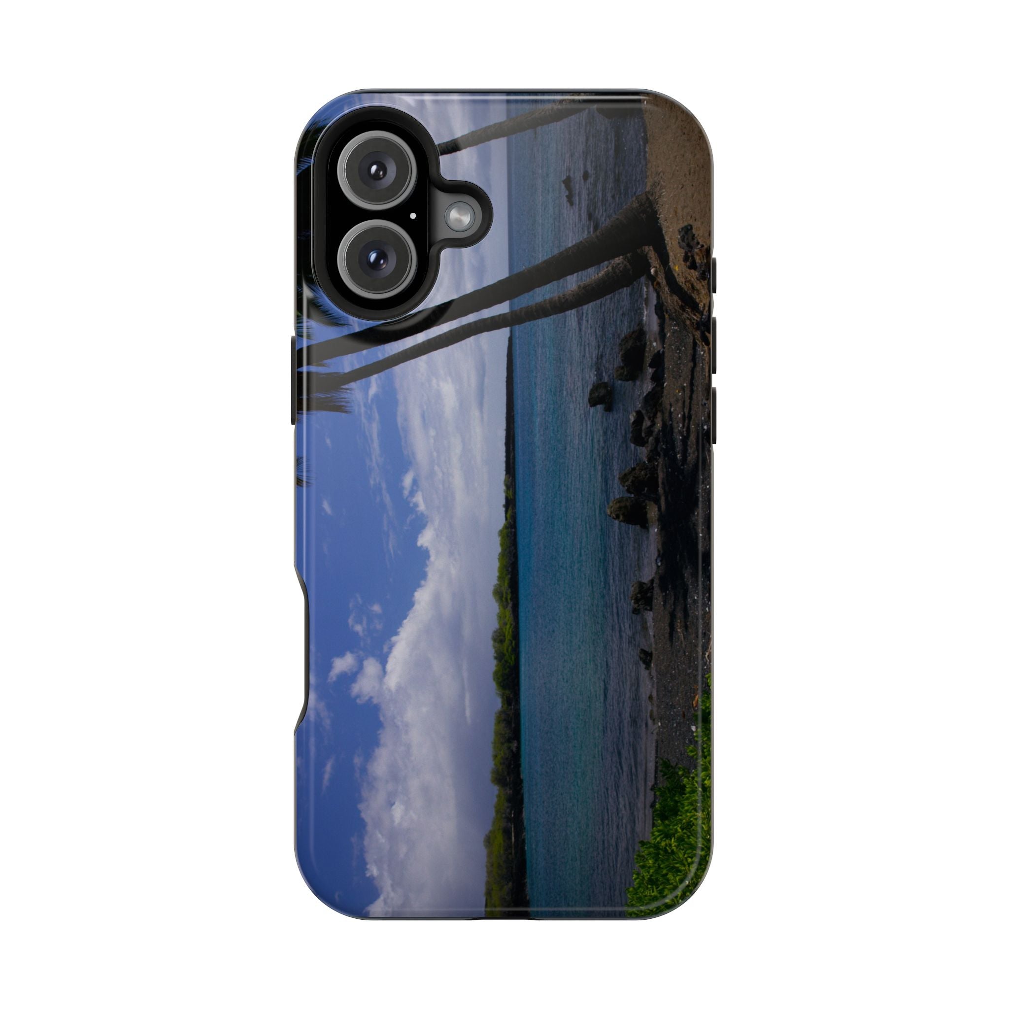 iPhone MagSafe Case | Big Island Black Sand and Blue Ocean | Hawaii | My Blu Horizon