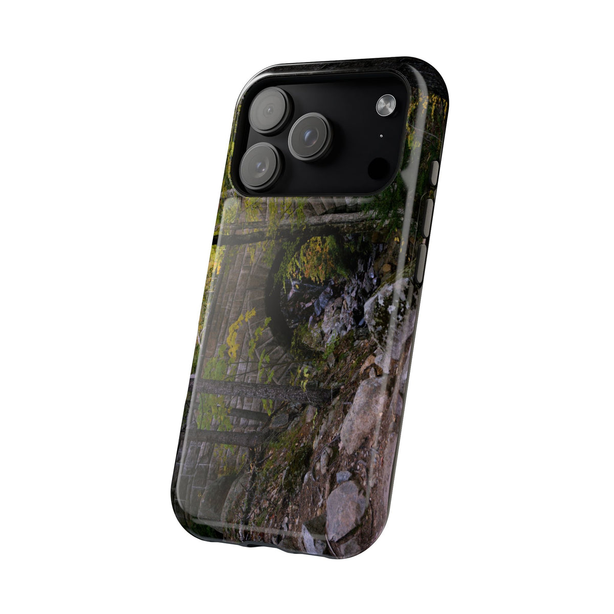 iPhone MagSafe Case | Waterfall Bridge Summer | Acadia National Park | My Blu Horizon