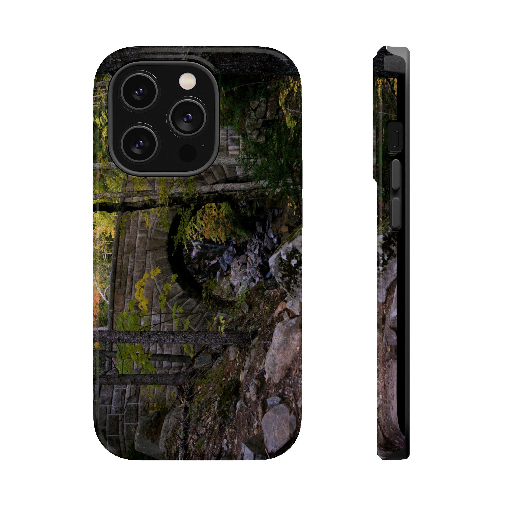 Iphone MagSafe Case - Waterfall Bridge, Acadia - My Blu Horizon