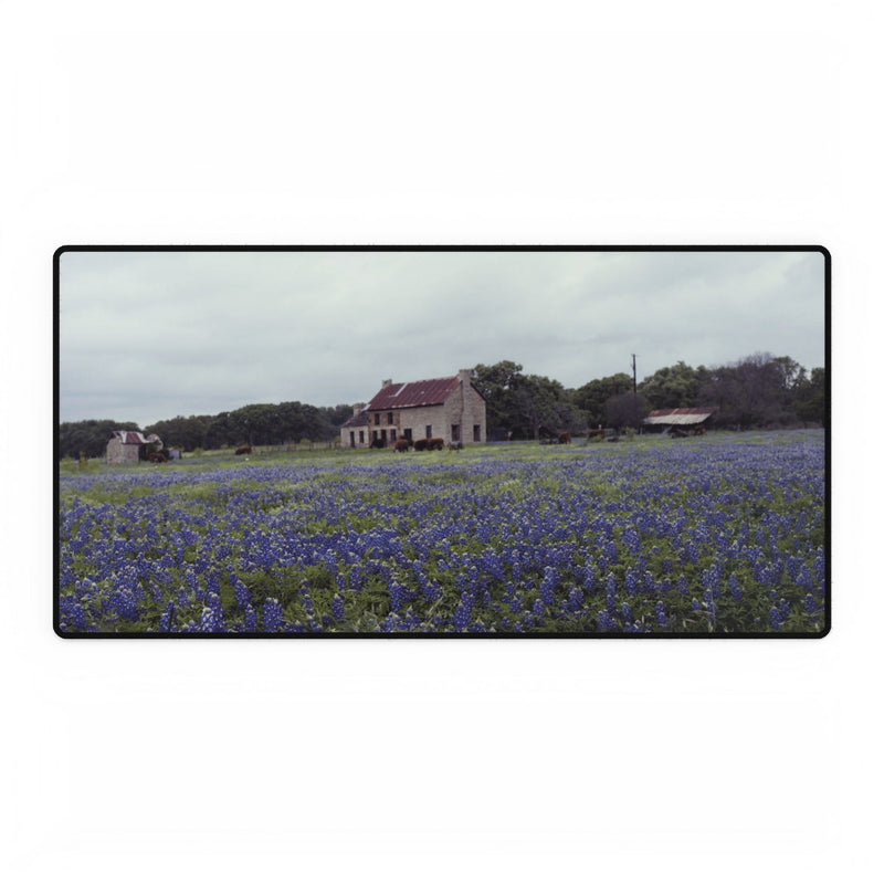 Premium Mouse Pads and Desk Mat - Marble Falls Bluebonnet House - My Blu Horizon