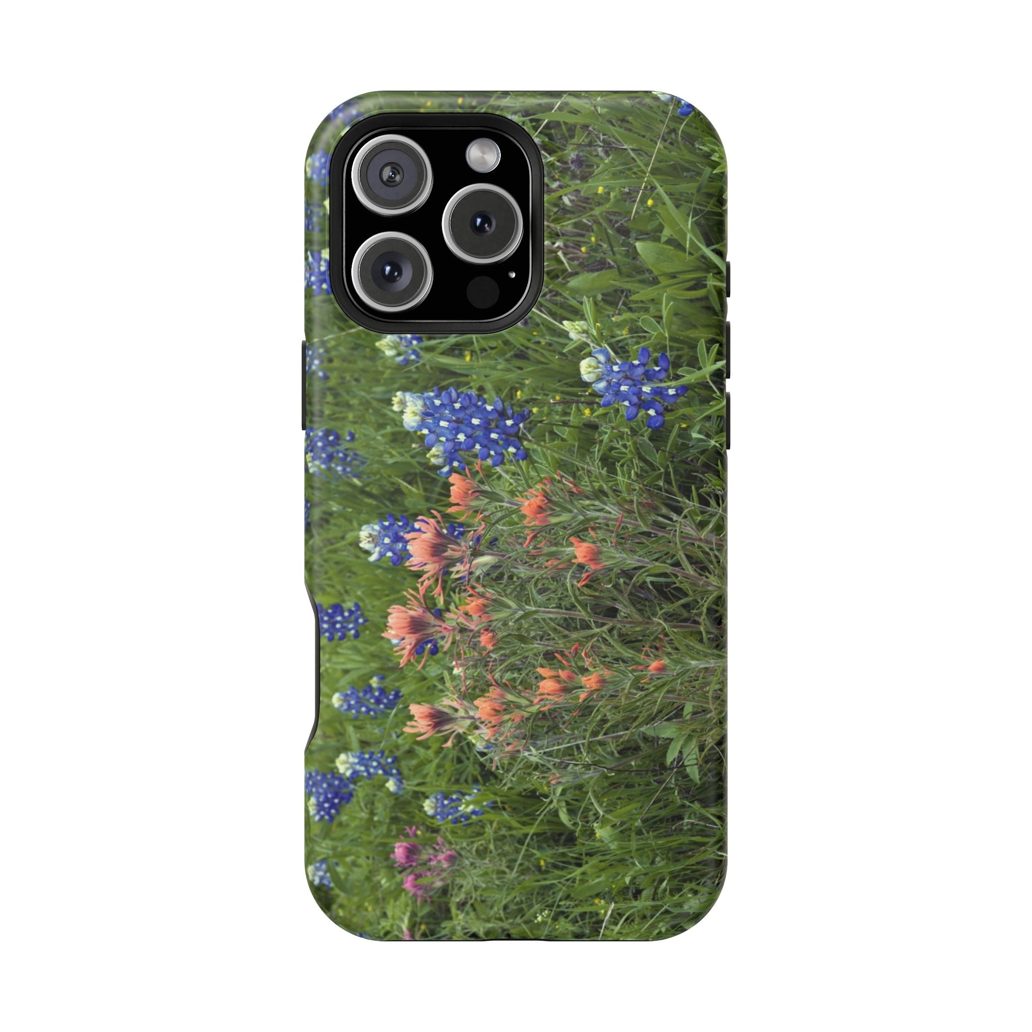 Iphone MagSafe Case - Bluebonnets and Indian Paintbrushes - My Blu Horizon