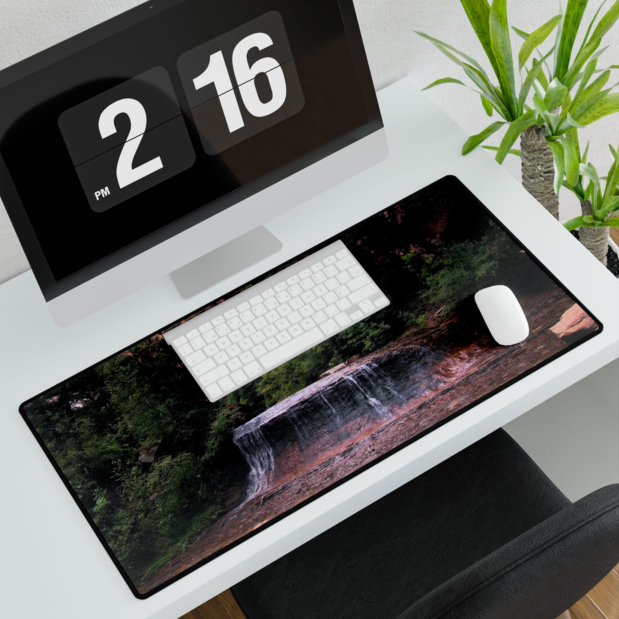 Premium Mouse Pad or  Desk Mat | Arch Angel Cascades | Zion National Park | My Blu Horizon