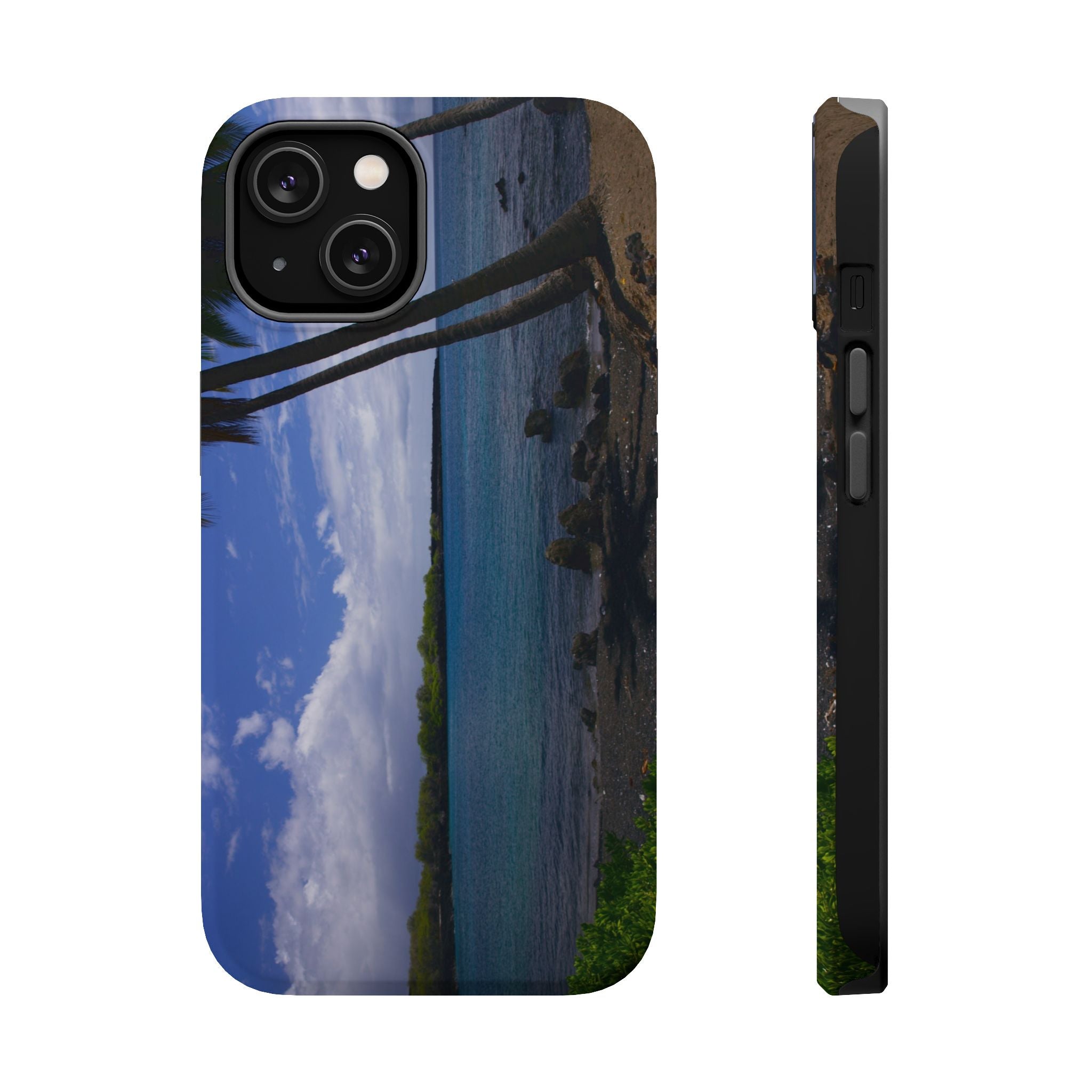 iPhone MagSafe Case | Big Island Black Sand and Blue Ocean | Hawaii | My Blu Horizon
