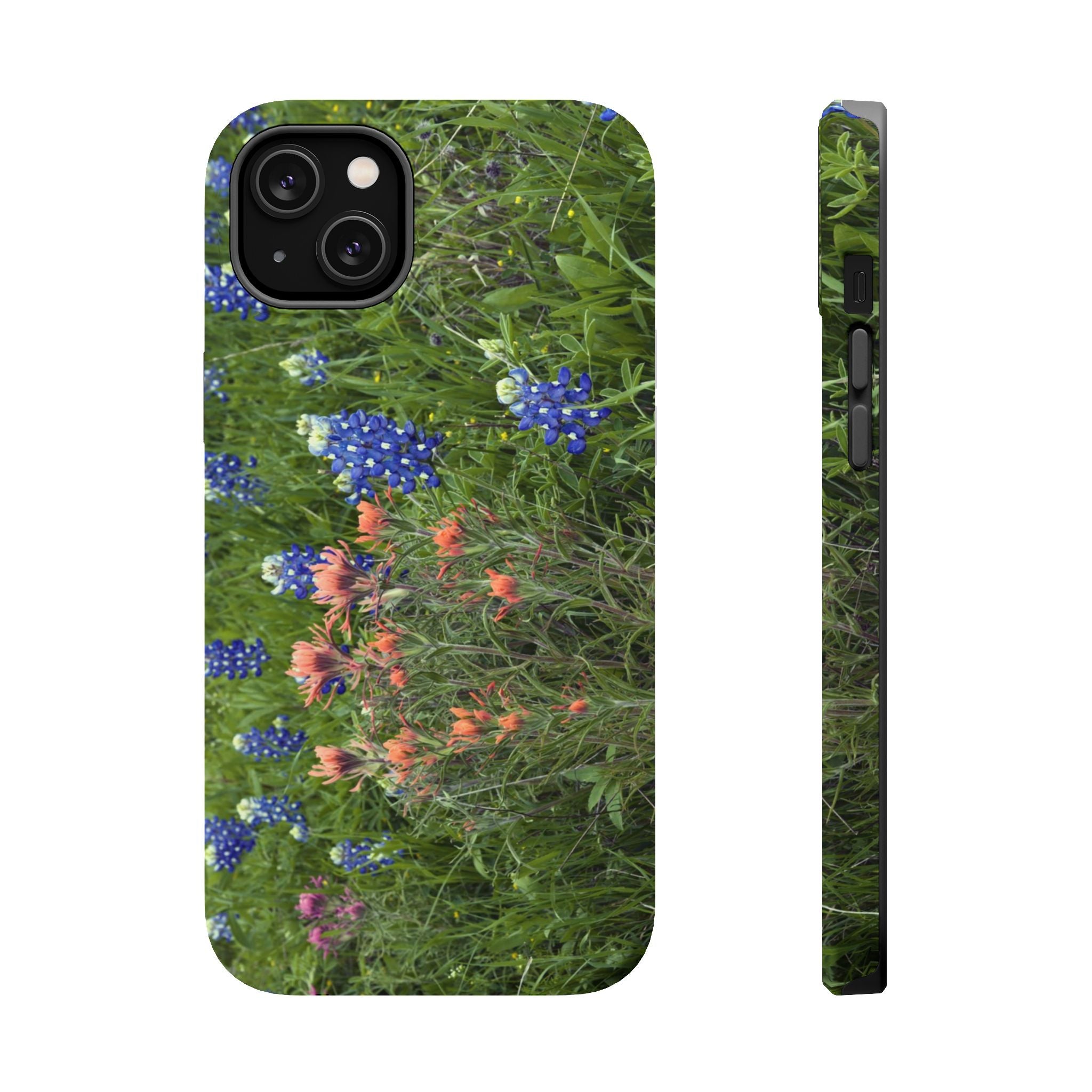 Iphone MagSafe Case - Bluebonnets and Indian Paintbrushes - My Blu Horizon