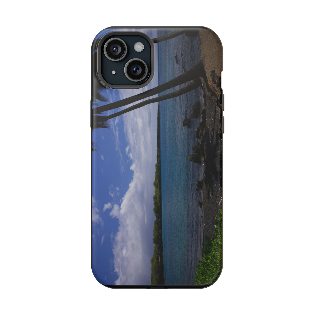 iPhone MagSafe Case | Big Island Black Sand and Blue Ocean | Hawaii | My Blu Horizon