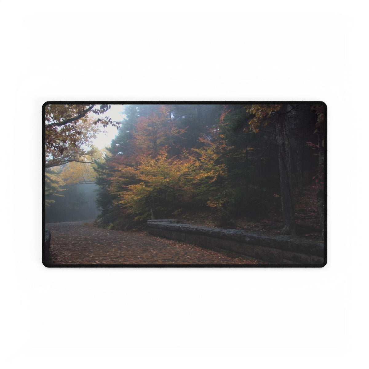 Mouse Pad or Desk Mat | Carriage Road | Acadia National Park | My Blu Horizon
