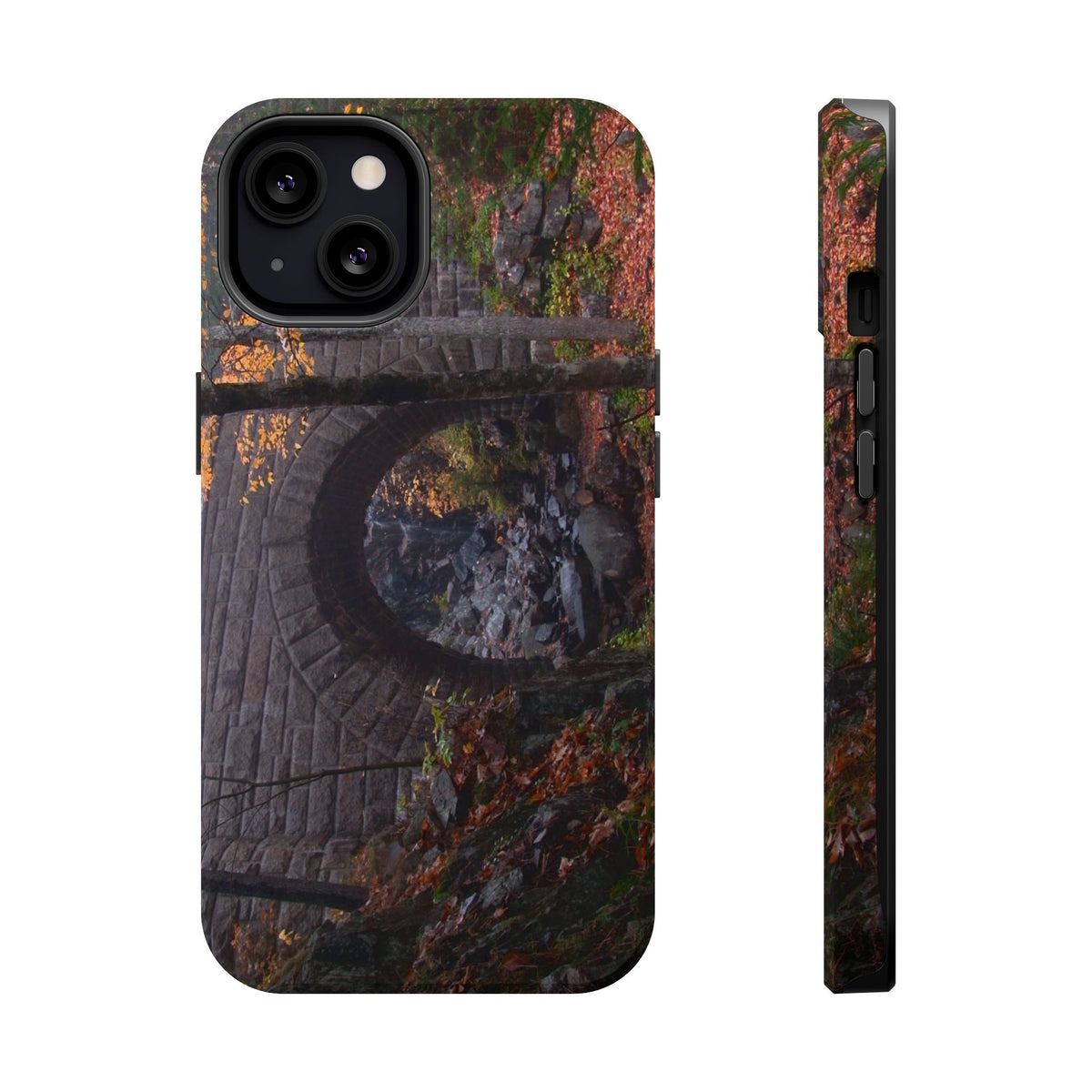 iPhone MagSafe Case | Waterfall Bridge Fall | Acadia National Park | My Blu Horizon