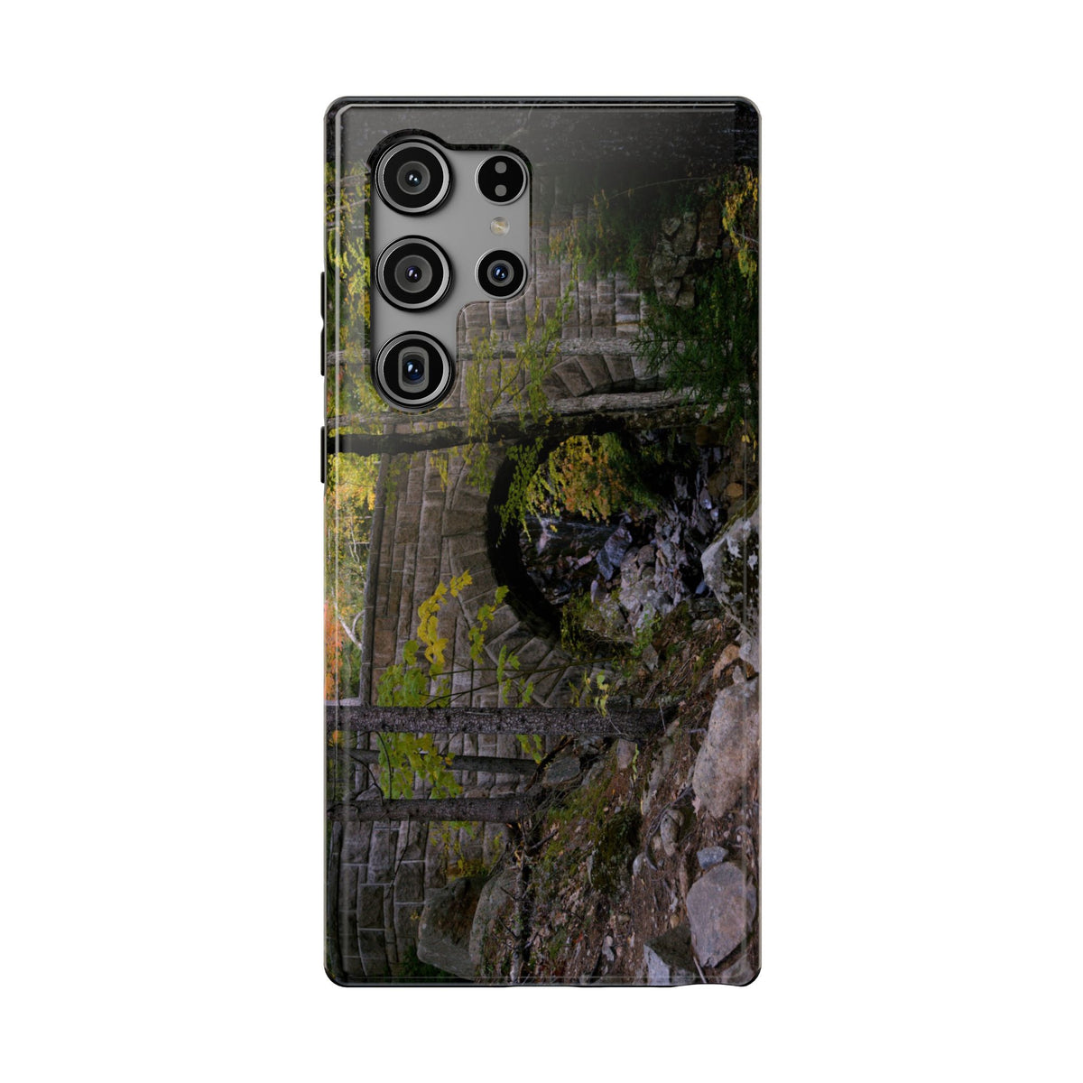 Phone Case | Waterfall Bridge Summer | Acadia National Park | My Blu Horizon