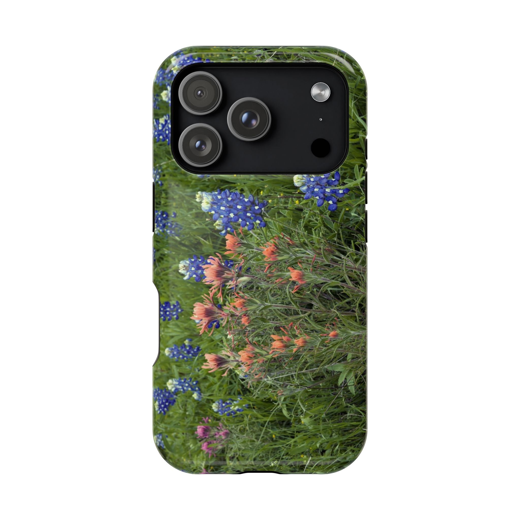 Iphone MagSafe Case - Bluebonnets and Indian Paintbrushes - My Blu Horizon