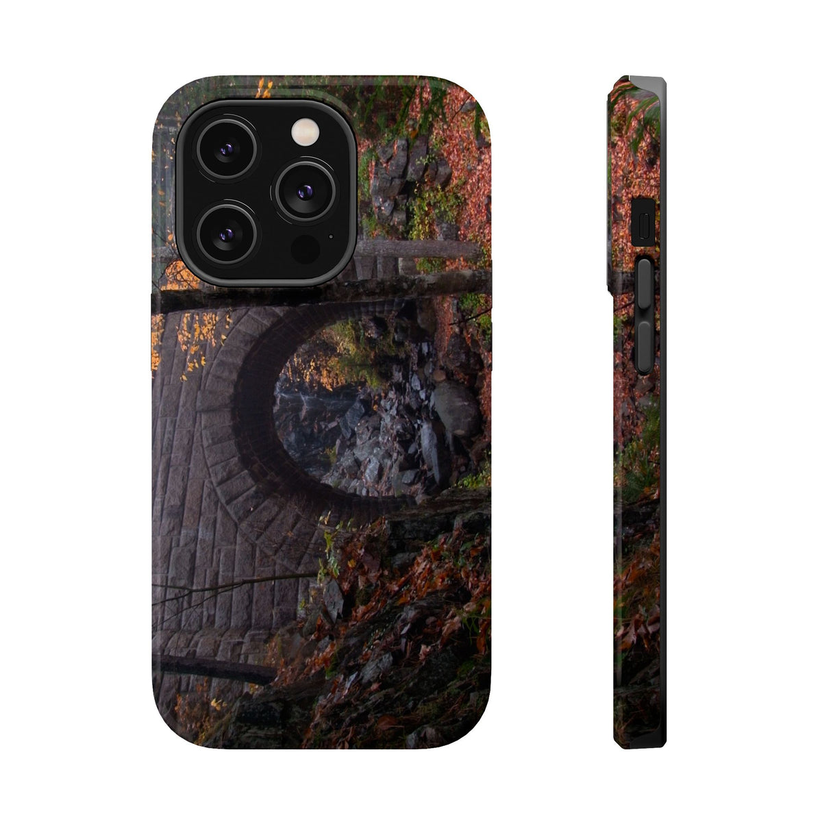 iPhone MagSafe Case | Waterfall Bridge Fall | Acadia National Park | My Blu Horizon