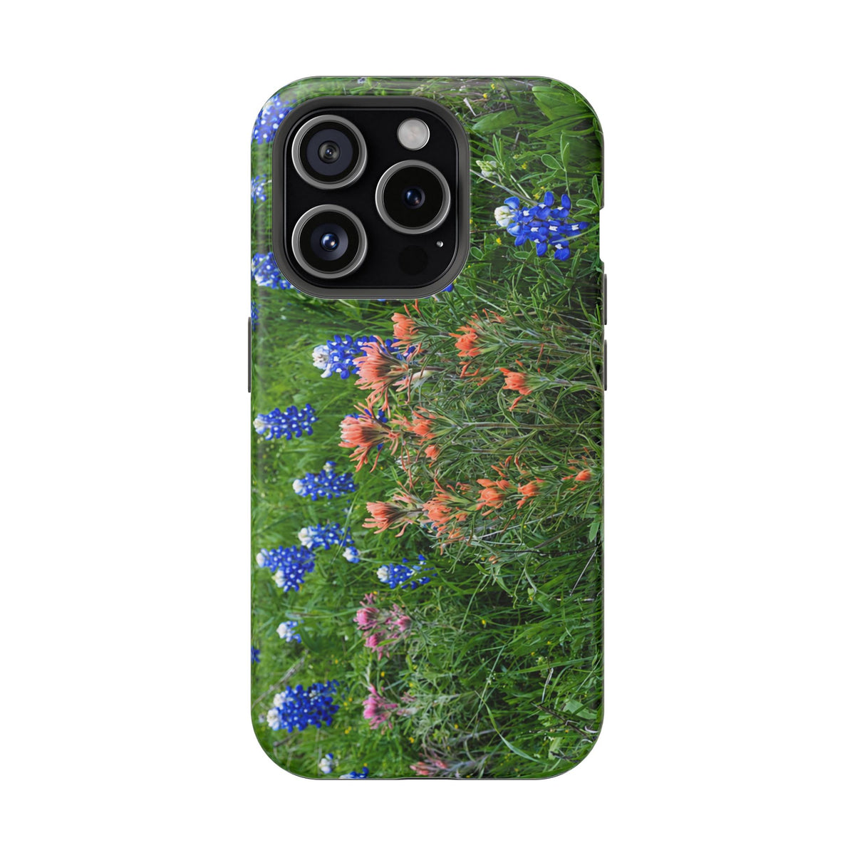 iPhone MagSafe Case | Texas Bluebonnets and Peach Indian Paintbrushes | My Blu Horizon