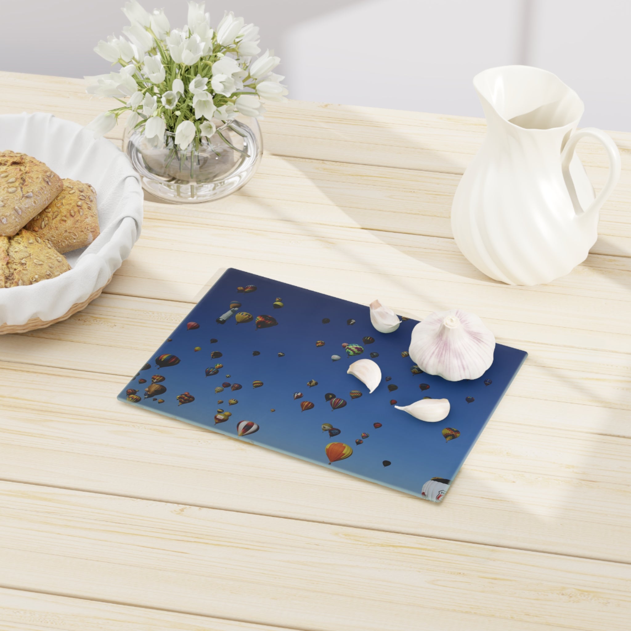 Tempered Glass Cutting Board - Balloon Fiesta Mass Ascension Box - My Blu Horizon