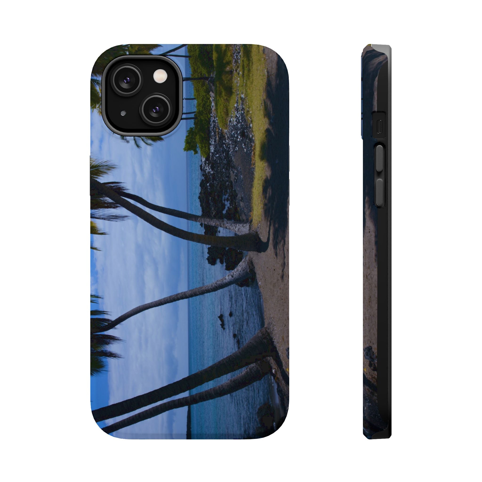 Iphone MagSafe Case - Hawaiian Beach and Palm Trees - My Blu Horizon