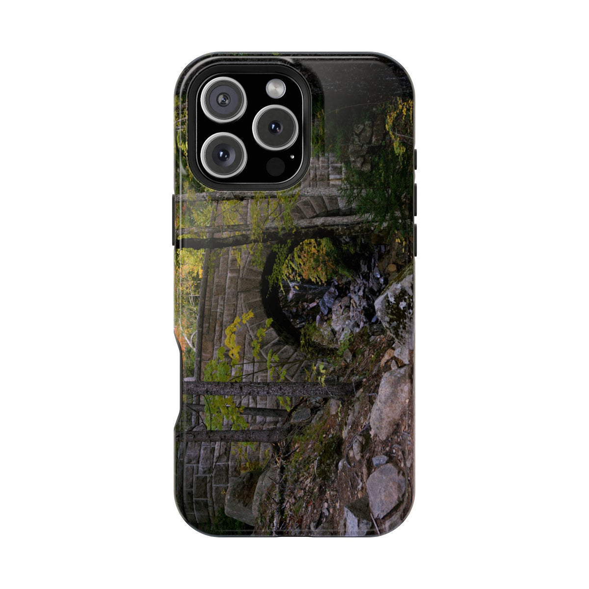 iPhone MagSafe Case | Waterfall Bridge Summer | Acadia National Park | My Blu Horizon