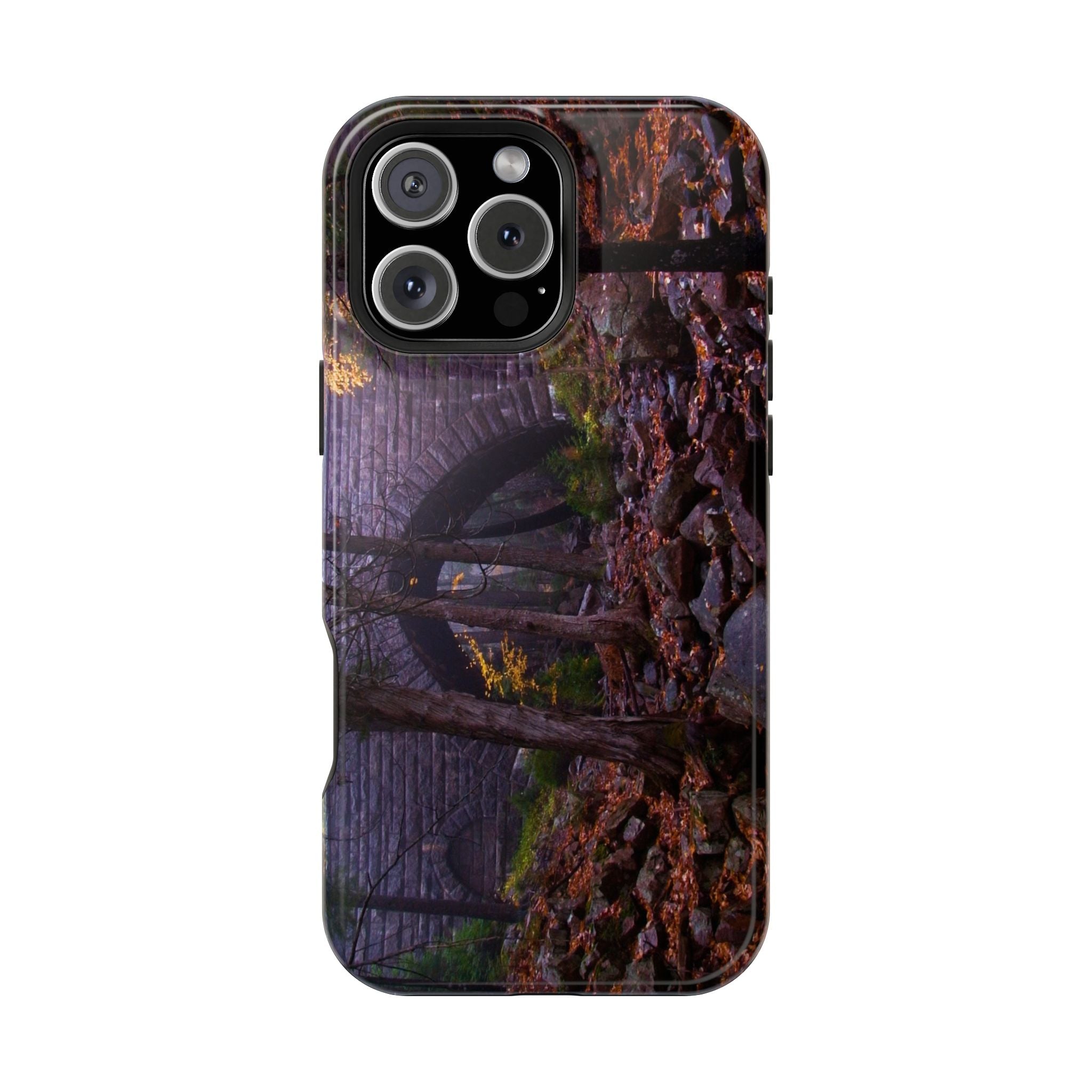 Iphone MagSafe Case - Hemlock Bridge Leaf Peeping, Acadia  - My Blu Horizon
