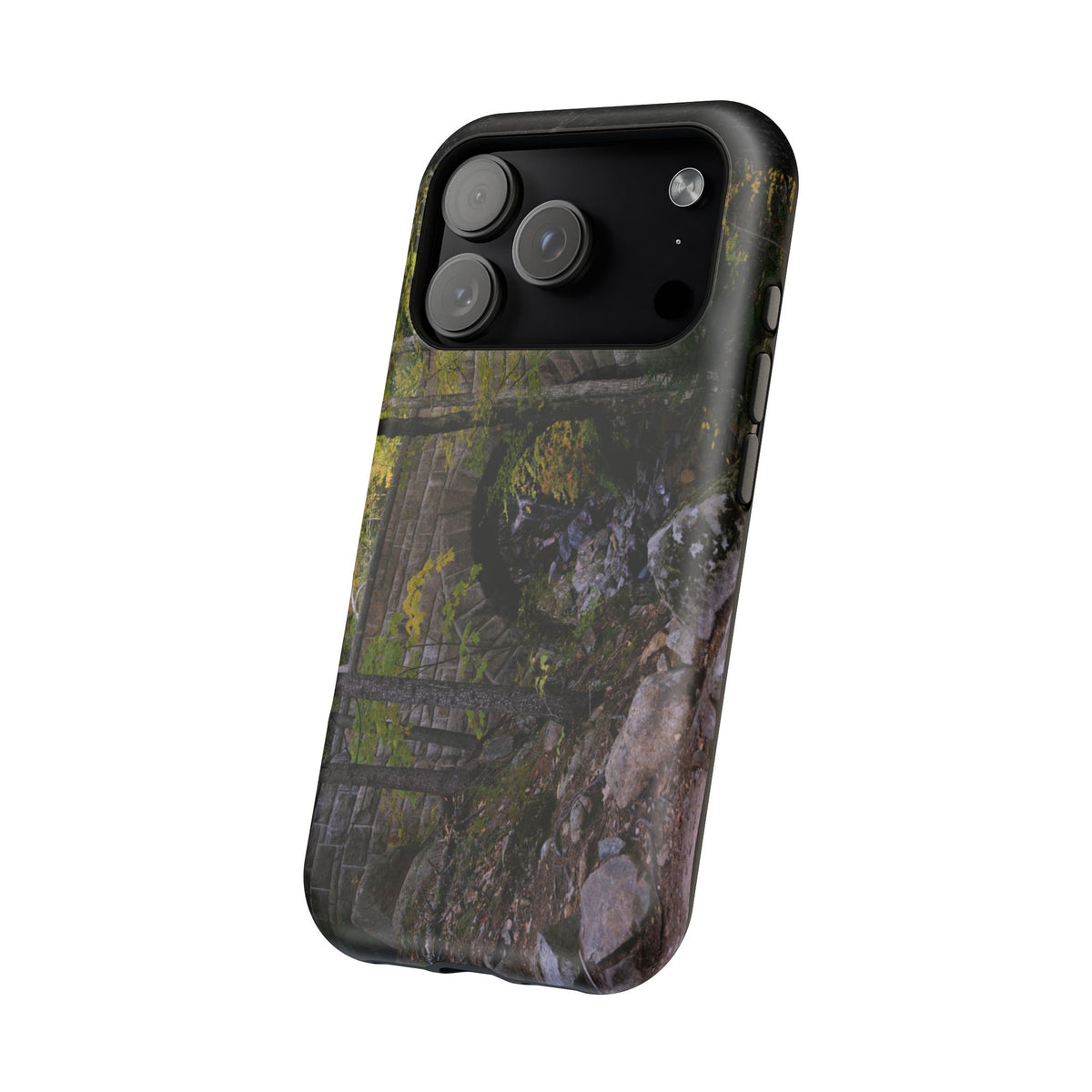iPhone MagSafe Case | Waterfall Bridge Summer | Acadia National Park | My Blu Horizon