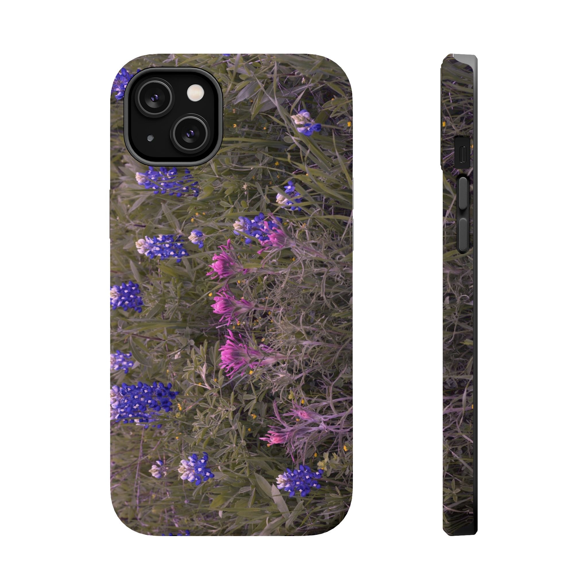 Iphone MagSafe Case -Texas Icons Bluebonnets and Paintbrushes - My Blu Horizon