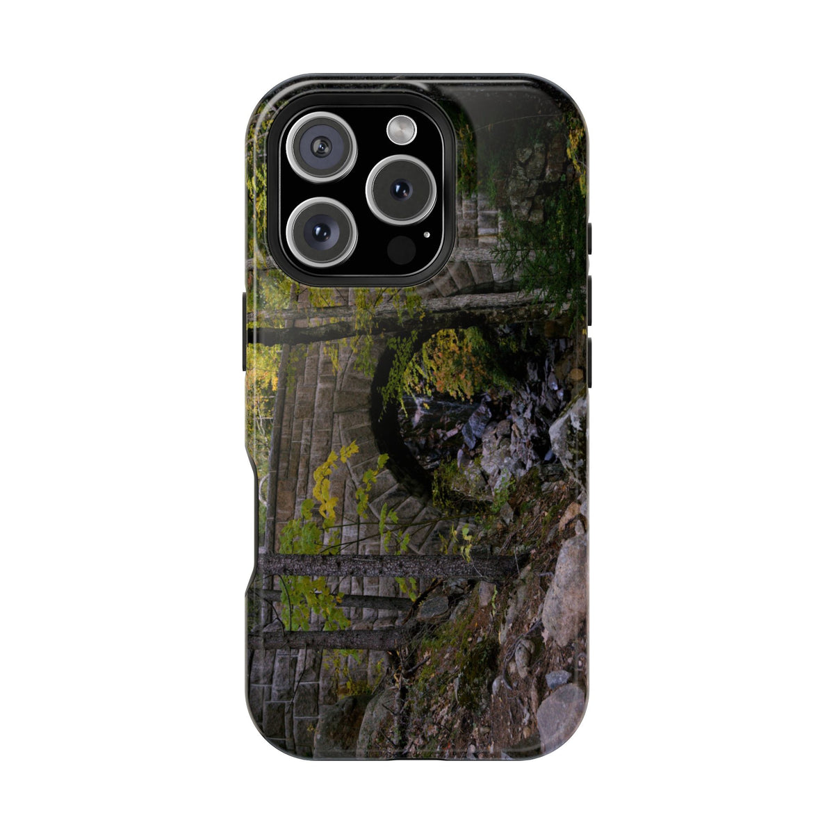 Phone Case | Waterfall Bridge Summer | Acadia National Park | My Blu Horizon