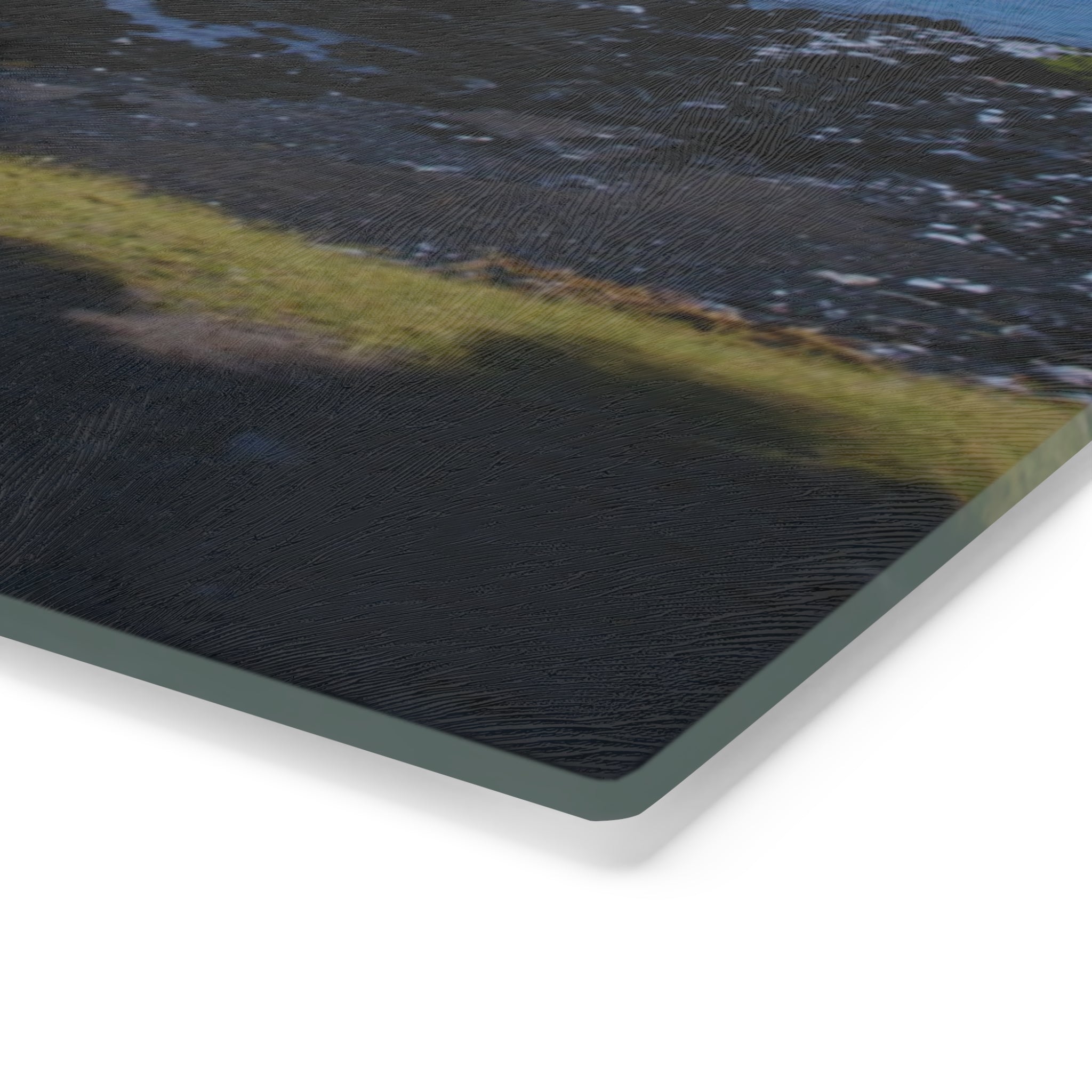 Tempered Glass Cutting Board - Hawaiian Beach and Palm Trees - My Blu Horizon