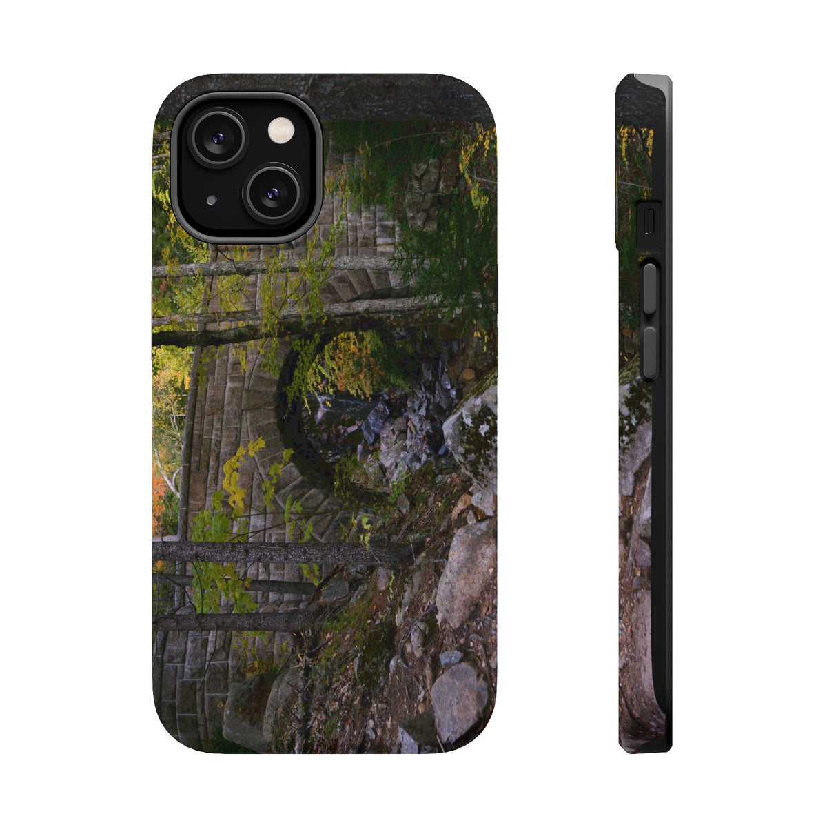 iPhone MagSafe Case | Waterfall Bridge Summer | Acadia National Park | My Blu Horizon