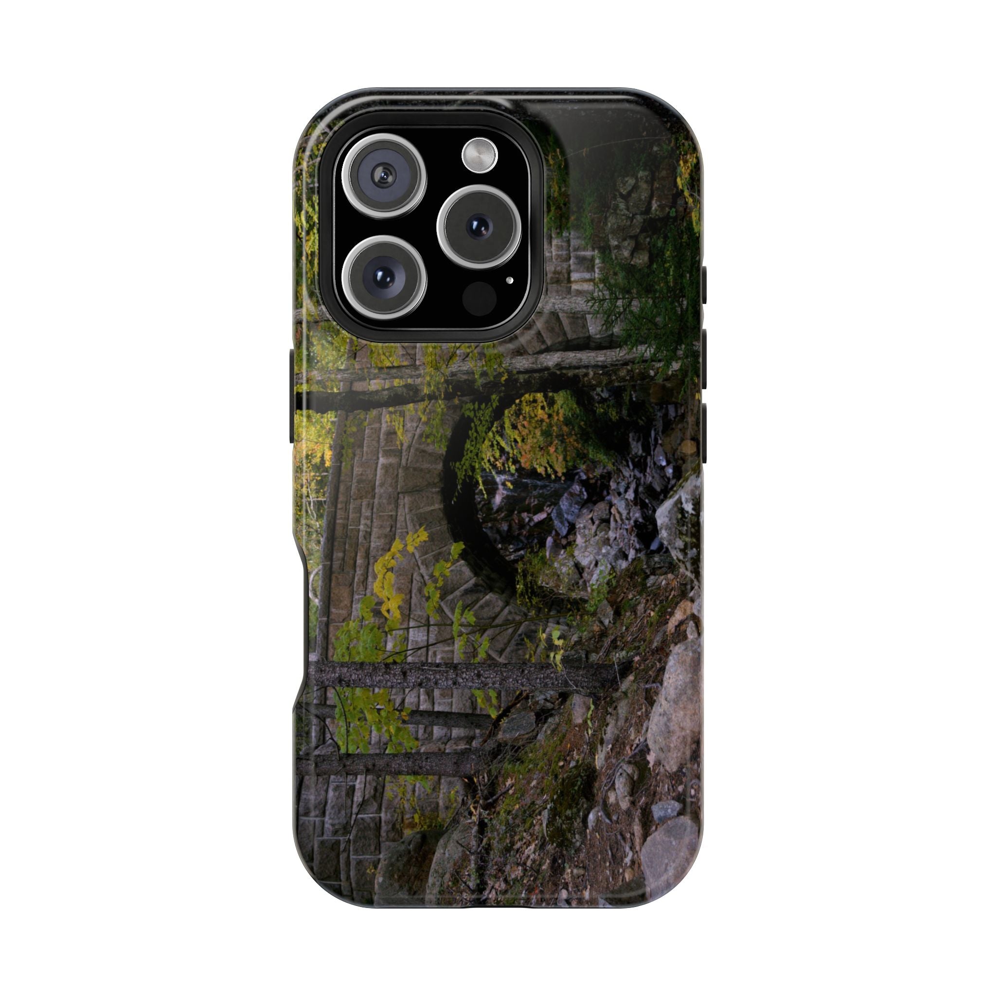 Phone Case | Waterfall Bridge Summer | Acadia National Park | My Blu Horizon