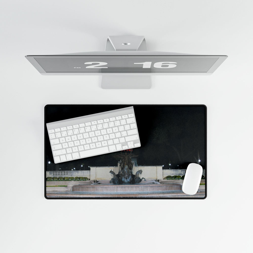 Premium Mouse Pads and Desk Mats - Littlefield Fountain, Texas Longhorns -My Blu Horizon