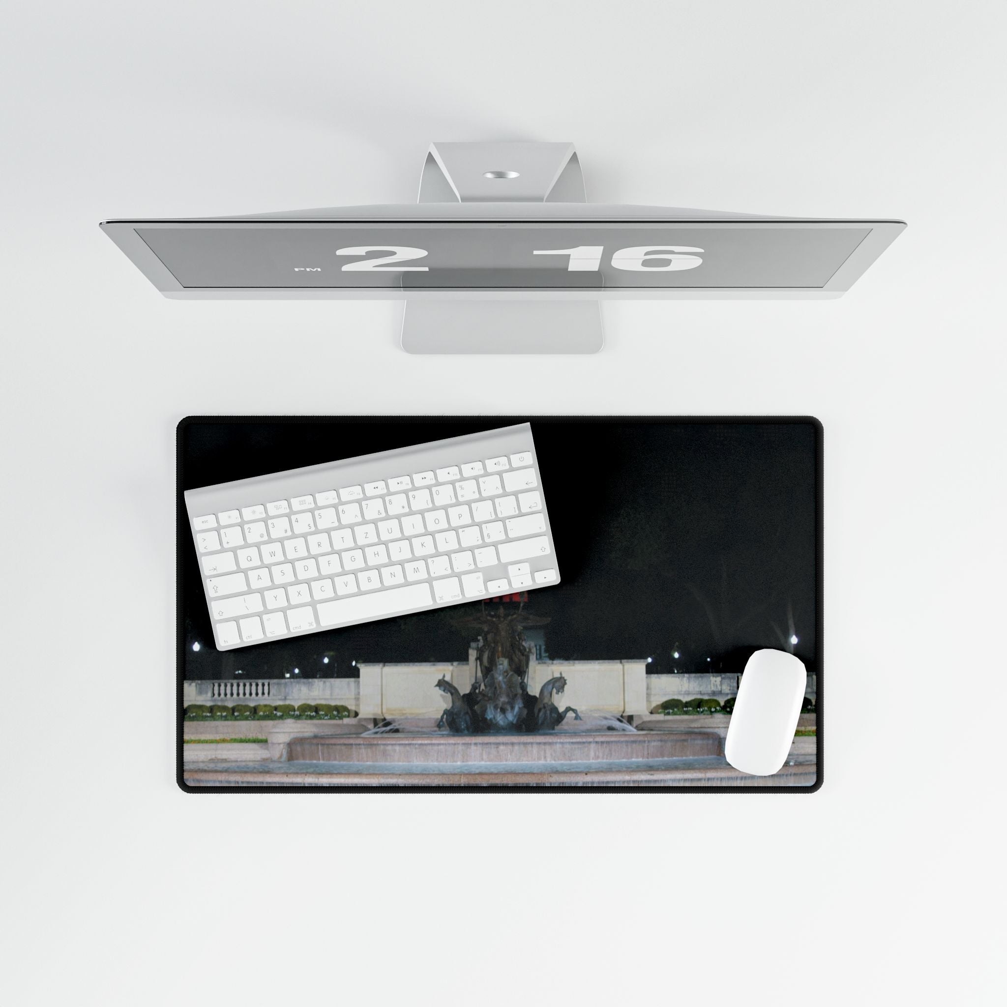 Premium Mouse Pads and Desk Mats - Littlefield Fountain, Texas Longhorns -My Blu Horizon