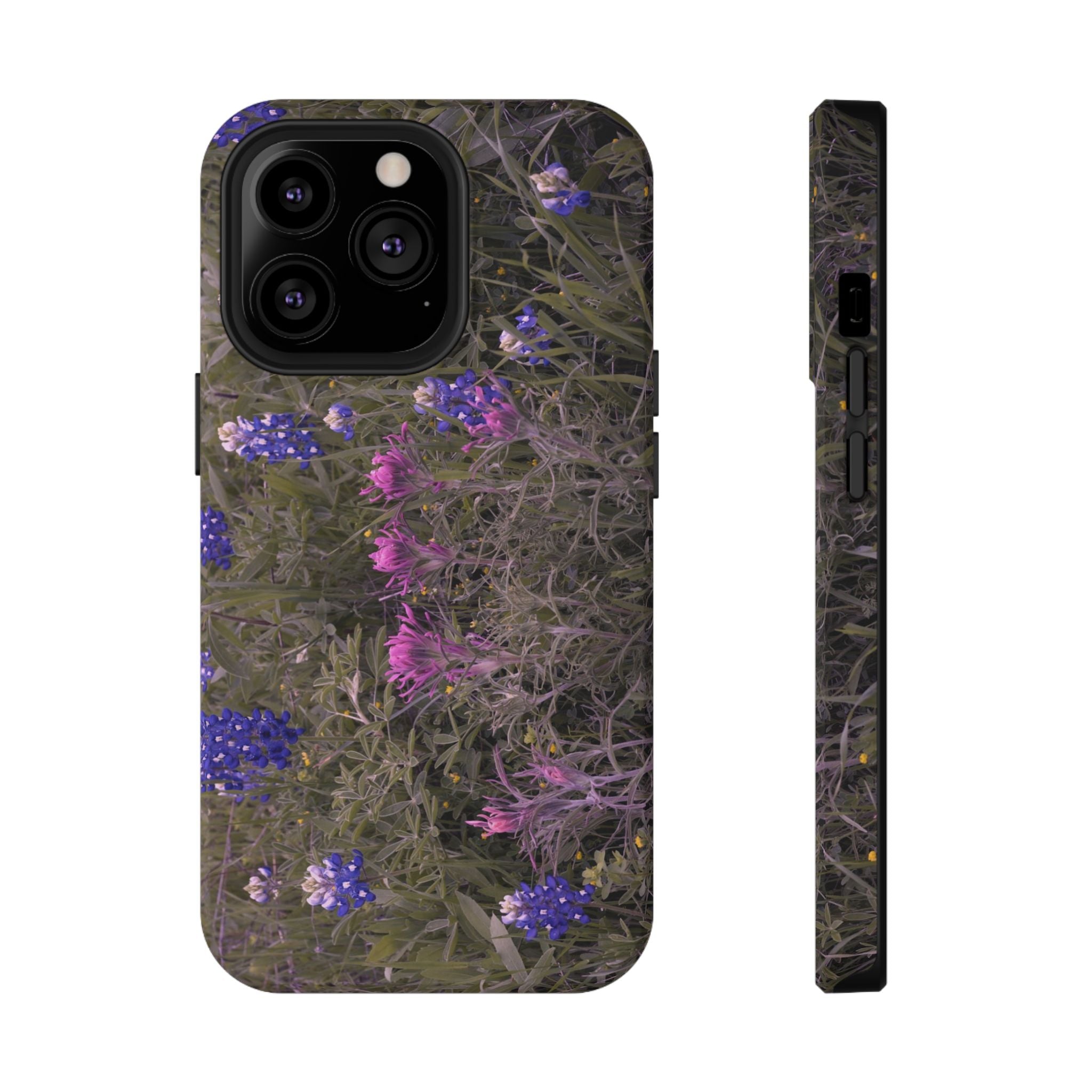 Phone Case - Texas Icons, Bluebonnets and Paintbrushes - My Blu Horizon