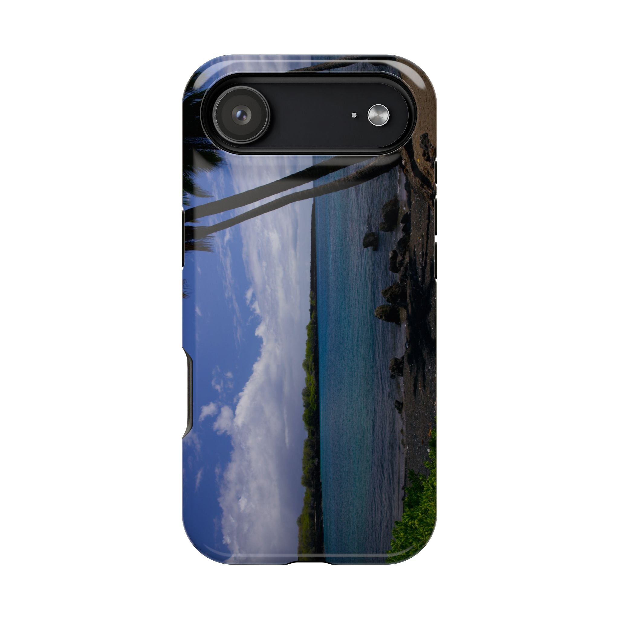 iPhone MagSafe Case | Big Island Black Sand and Blue Ocean | Hawaii | My Blu Horizon