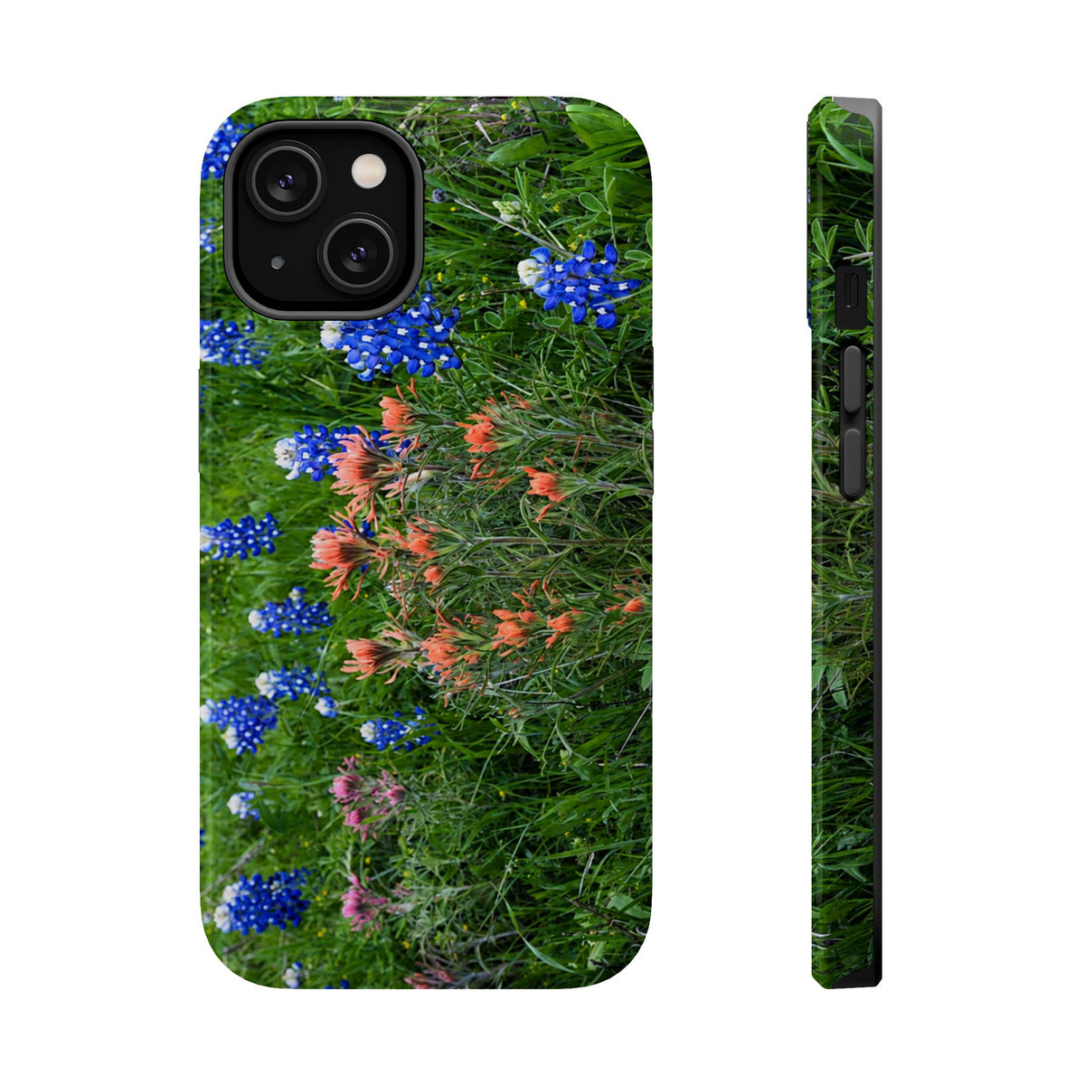 iPhone MagSafe Case | Texas Bluebonnets and Peach Indian Paintbrushes | My Blu Horizon